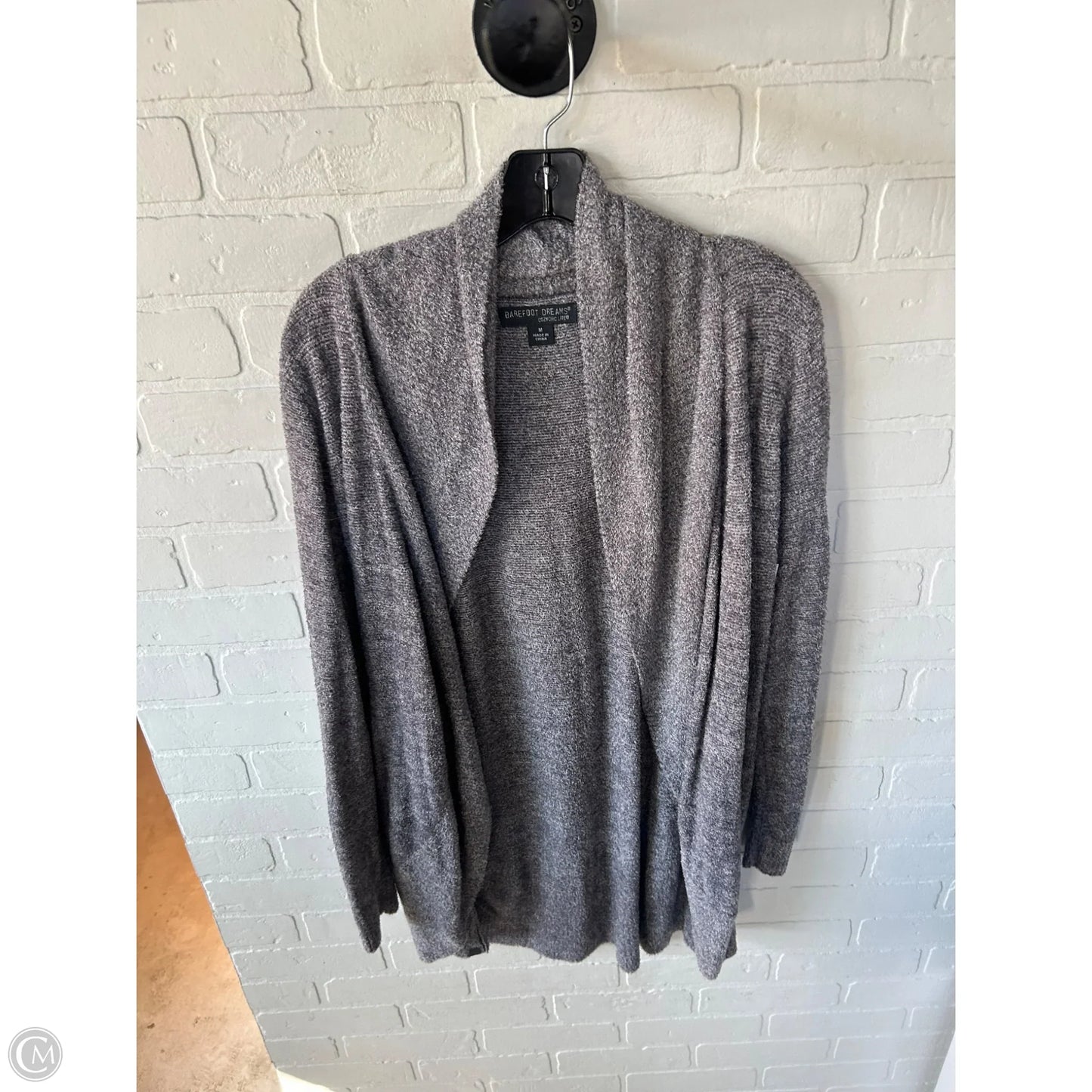 Sweater Cardigan By Barefoot Dreams In Grey, Size: M