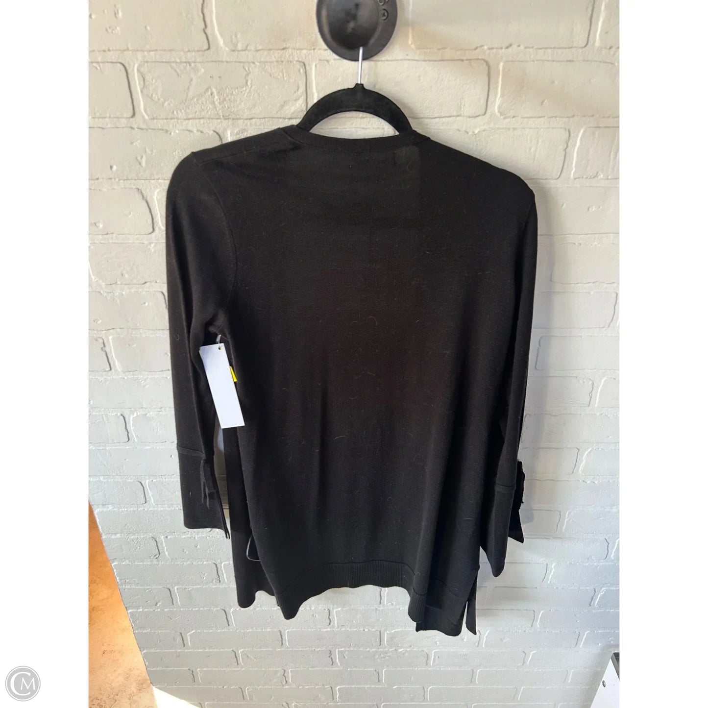 Sweater Cardigan By Calvin Klein In Black, Size: S