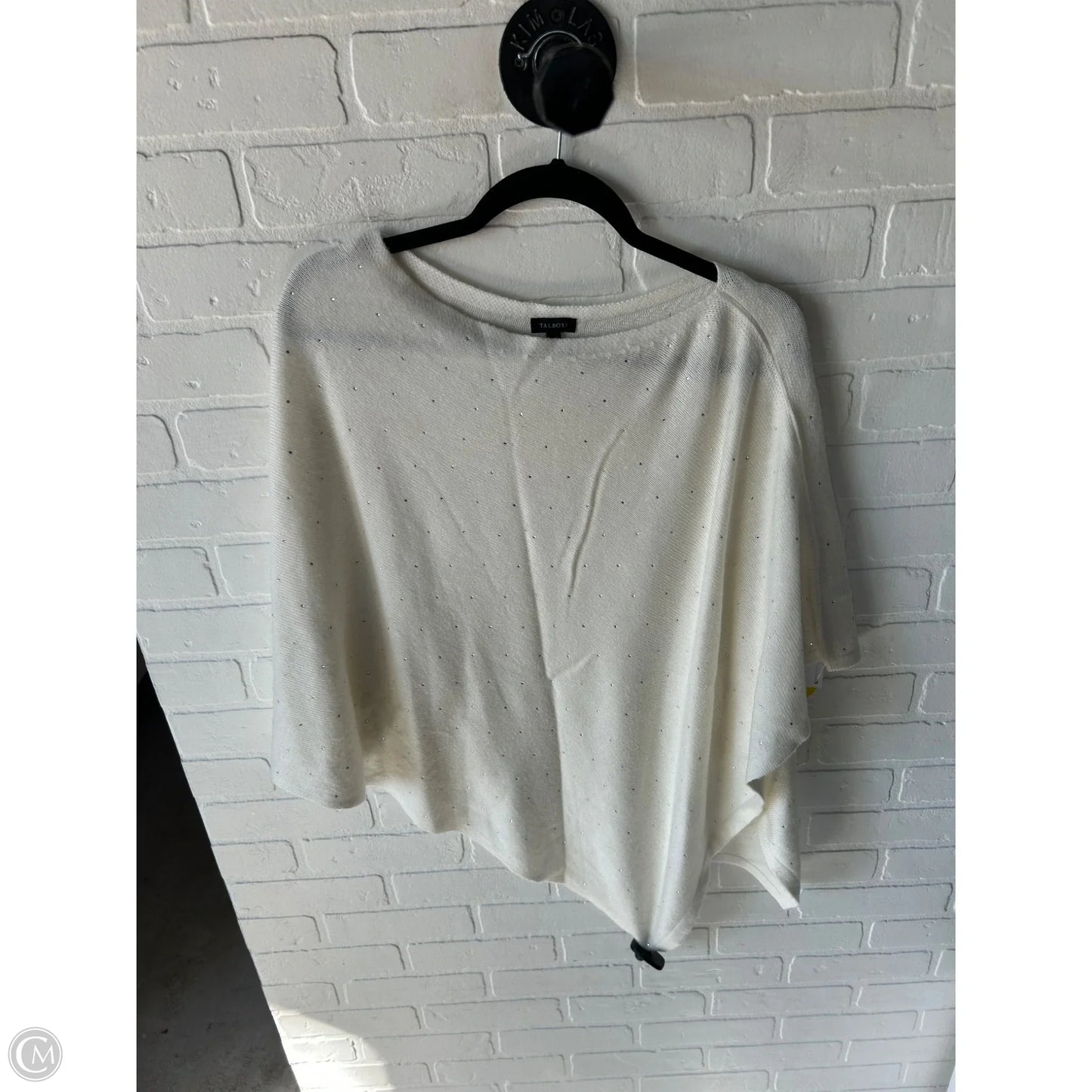 Poncho By Talbots In Cream, Size: M
