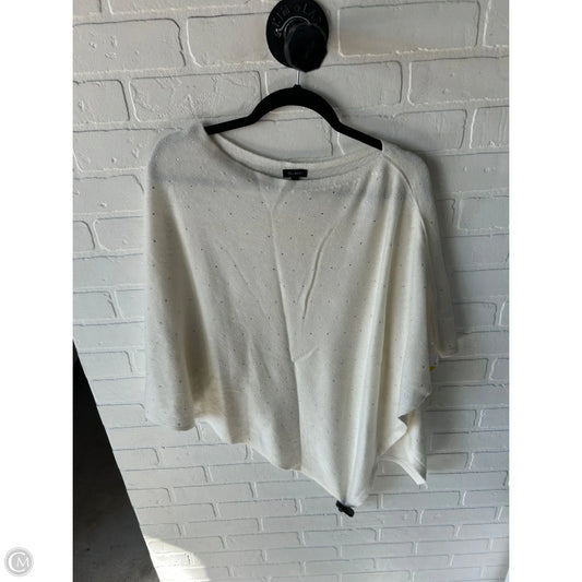 Poncho By Talbots In Cream, Size: M