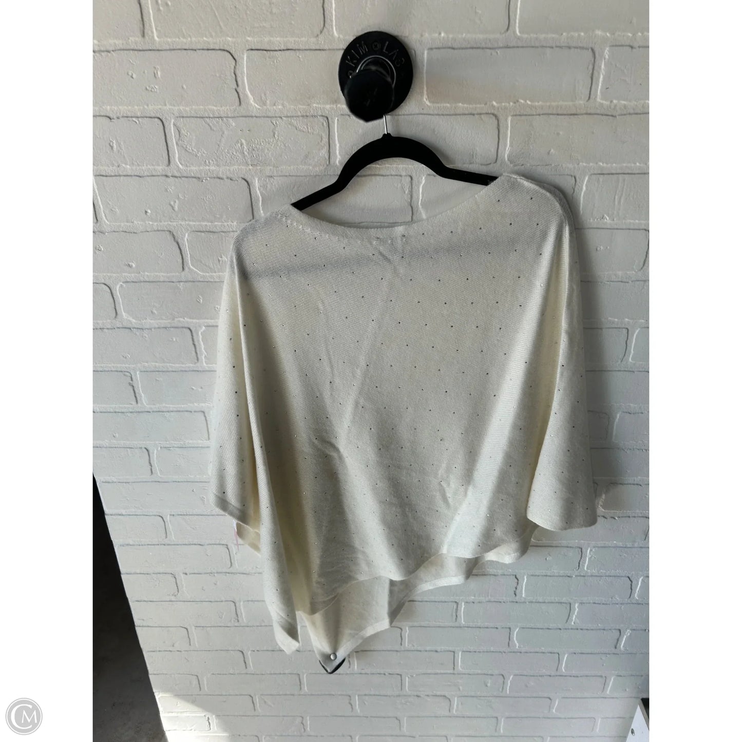 Poncho By Talbots In Cream, Size: M