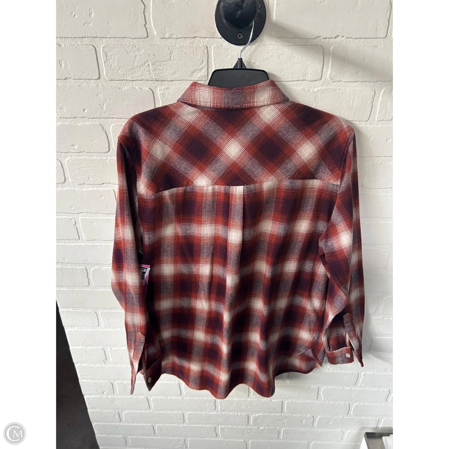 Top Long Sleeve By Gap In Orange & Red, Size: L
