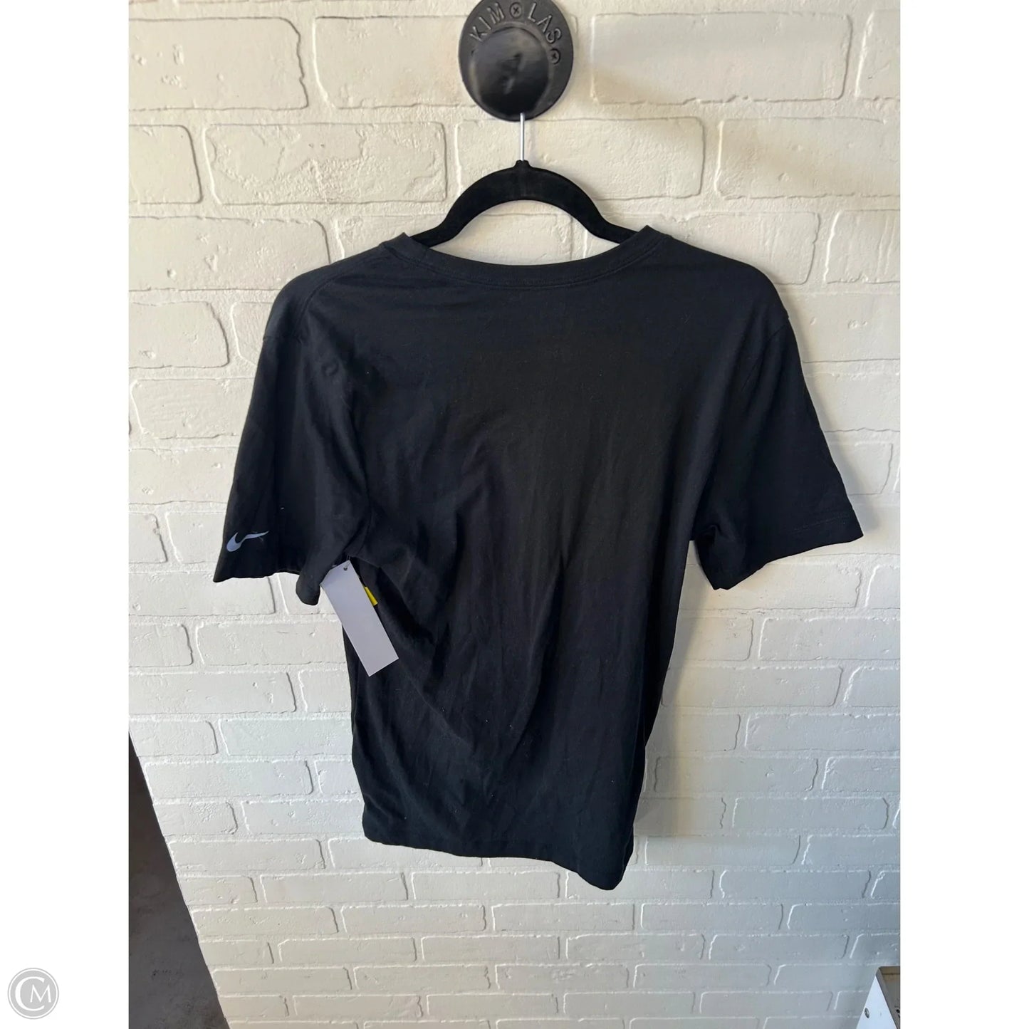 Athletic Top Short Sleeve By Nike Apparel In Black, Size: S