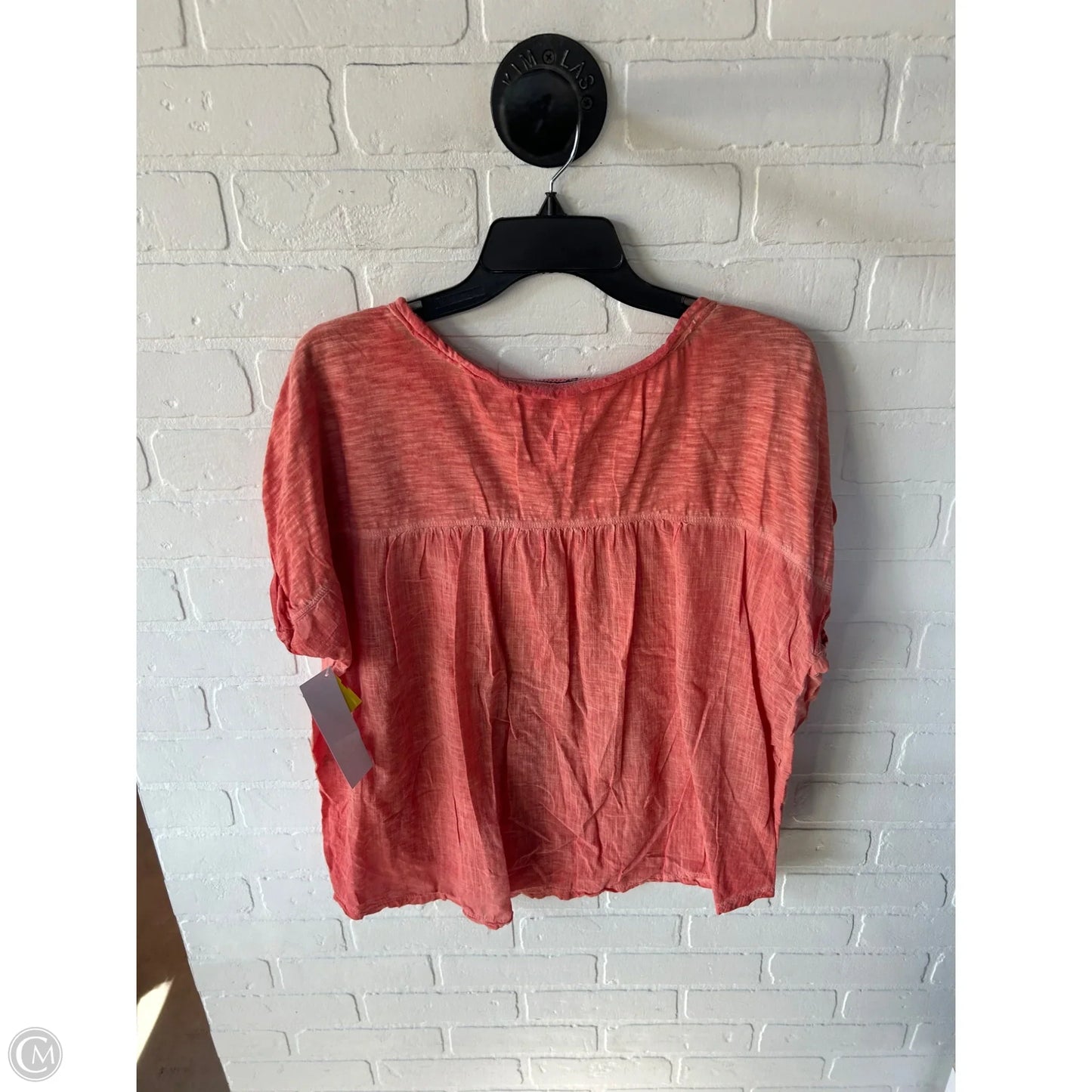 Top Short Sleeve Basic By Pilcro In Orange, Size: L