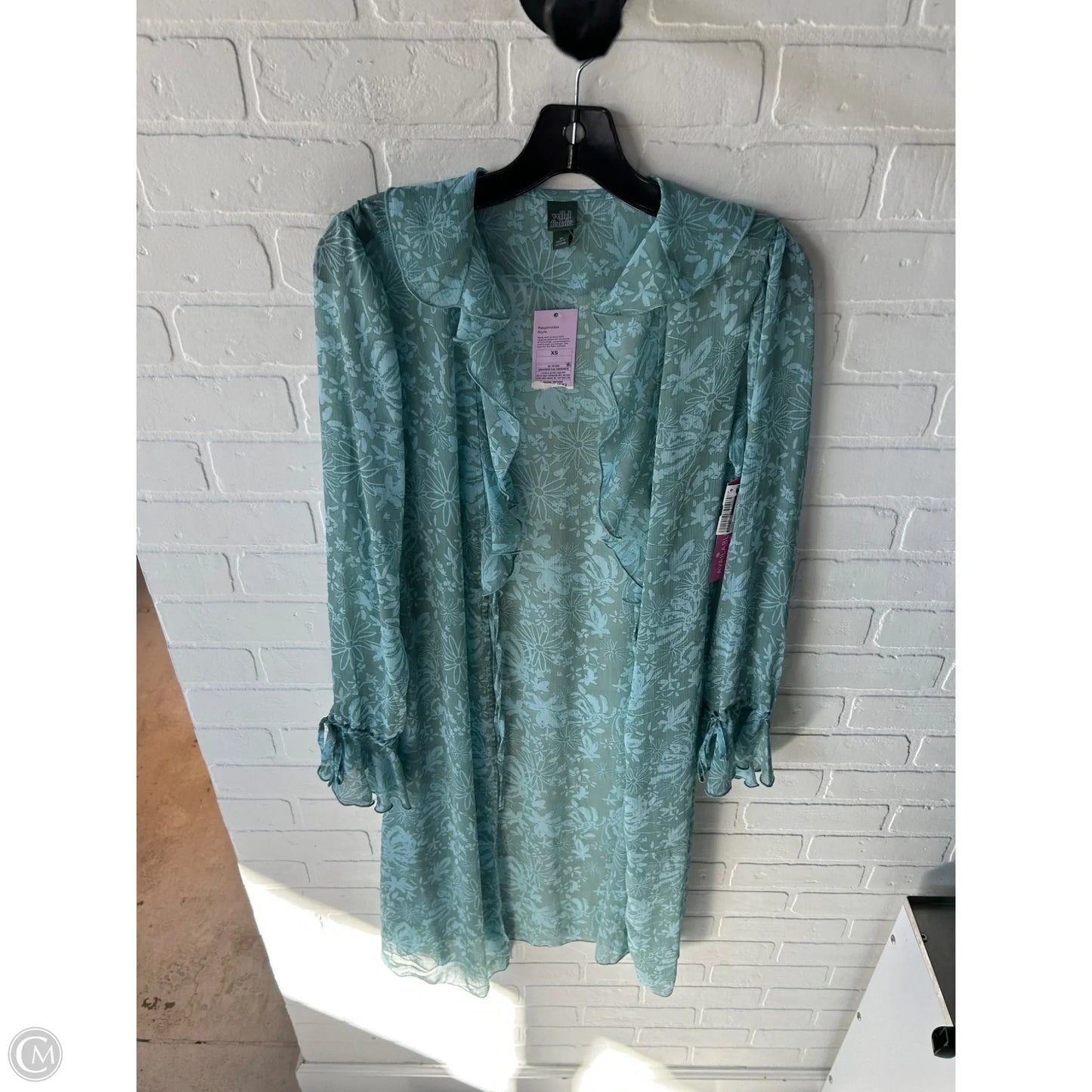 Kimono By Wild Fable In Blue & Green, Size: Xs