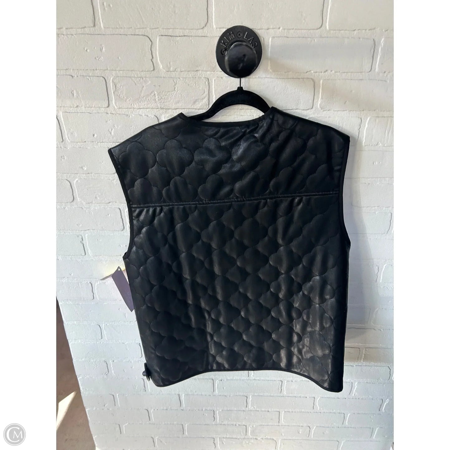 Vest Puffer & Quilted By Frnch In Black, Size: Osfm