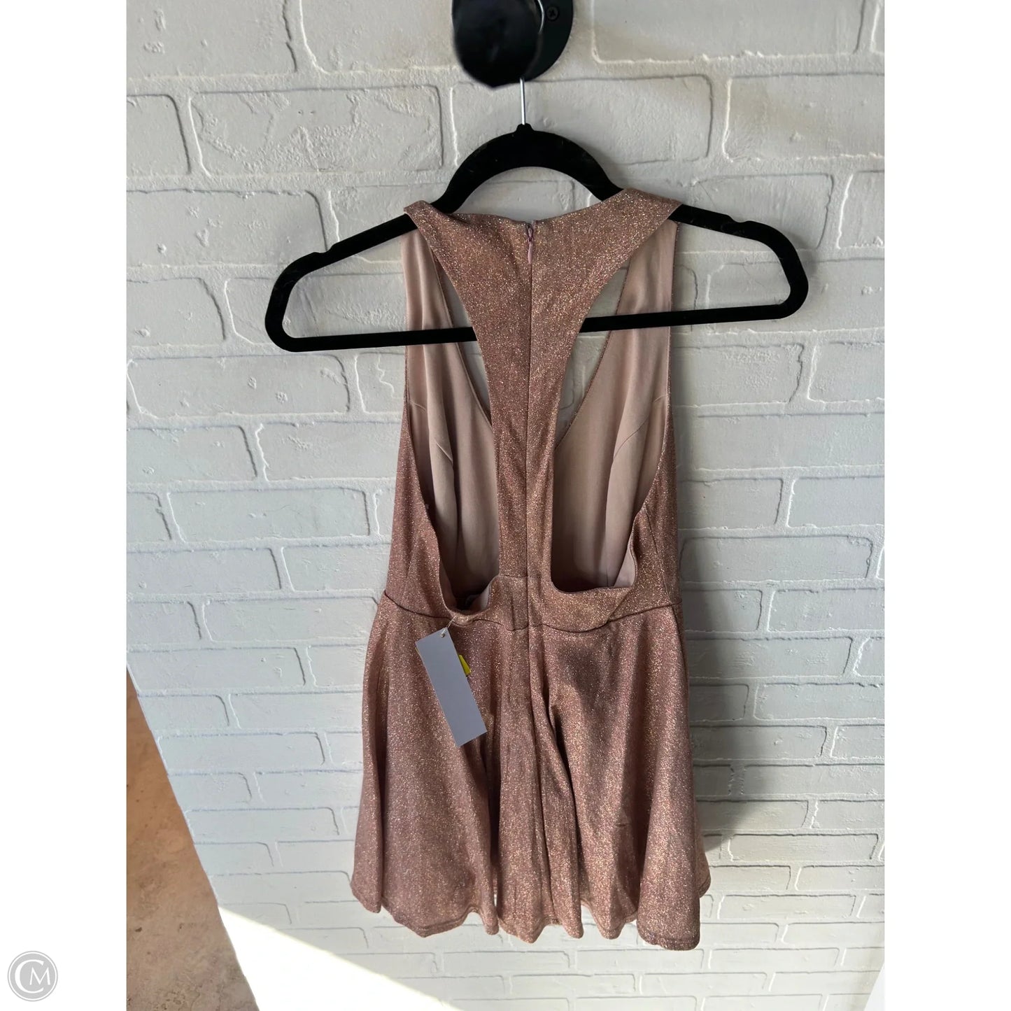 Dress Party Short By Aakaa In Rose Gold, Size: M
