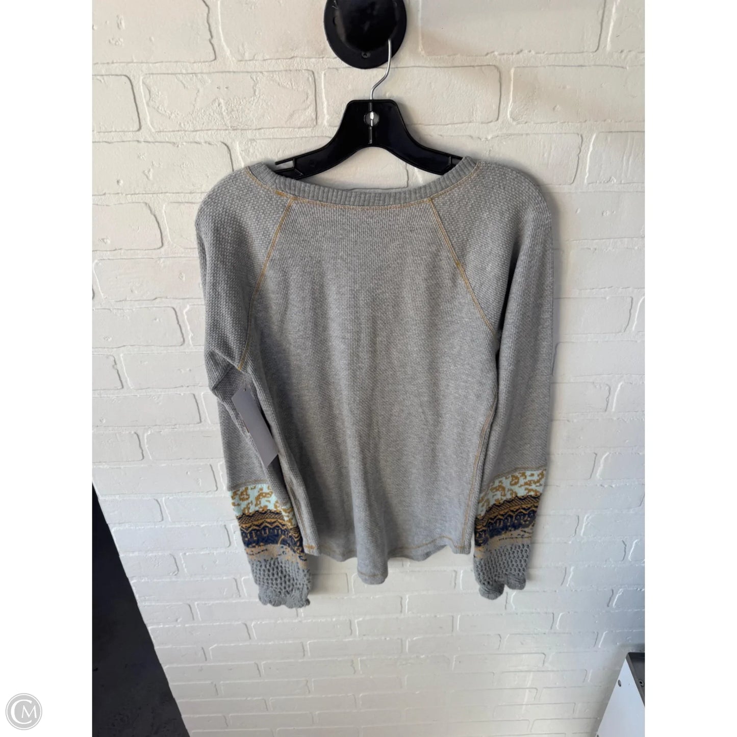 Top Long Sleeve By Free People In Grey, Size: Xl