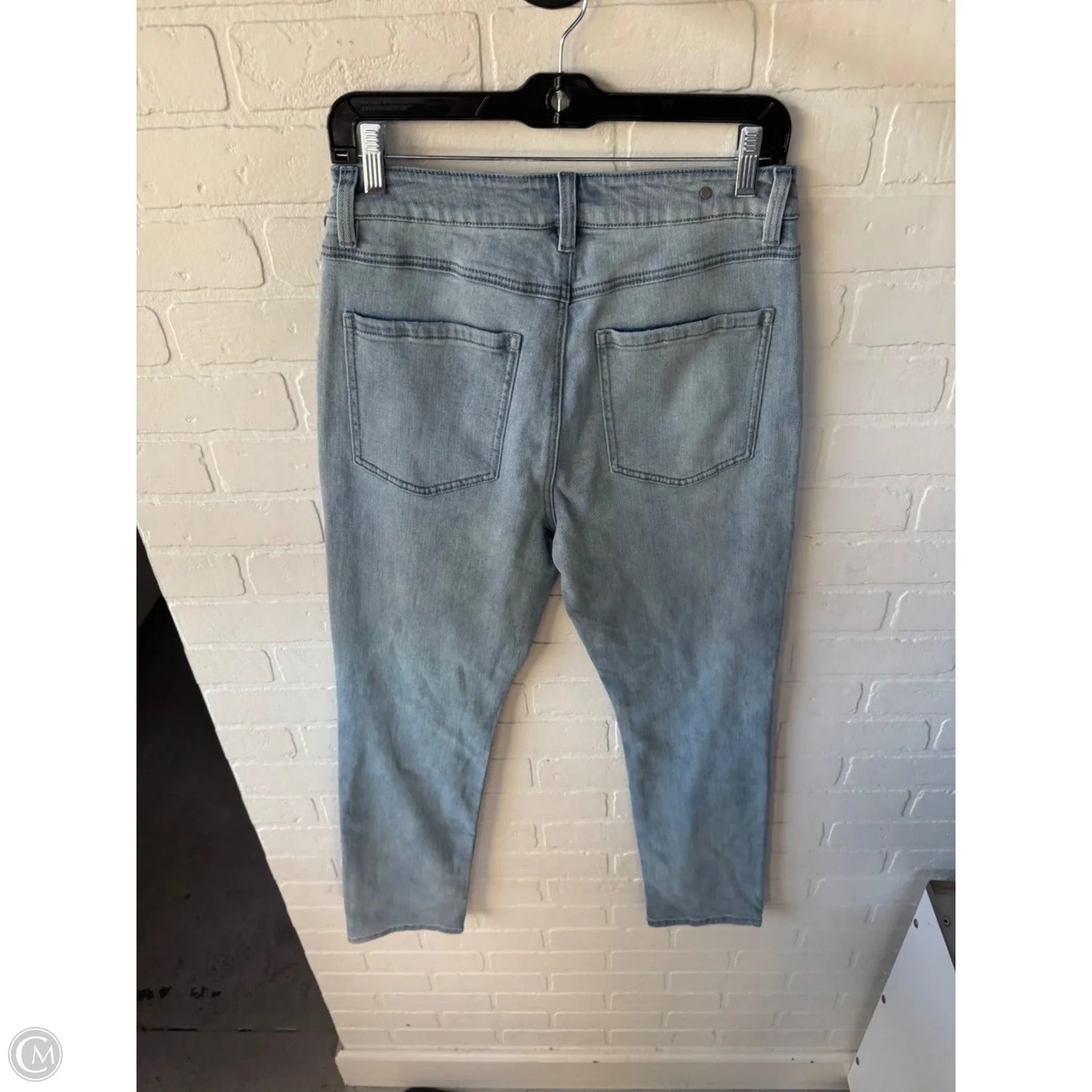 Jeans Straight By Cabi In Blue Denim, Size: 6