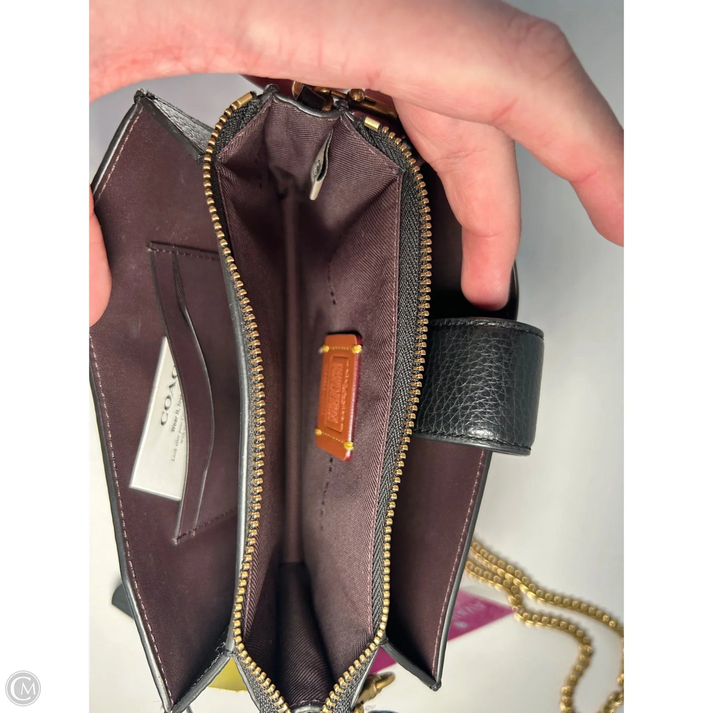 Crossbody Designer By Coach, Size: Small