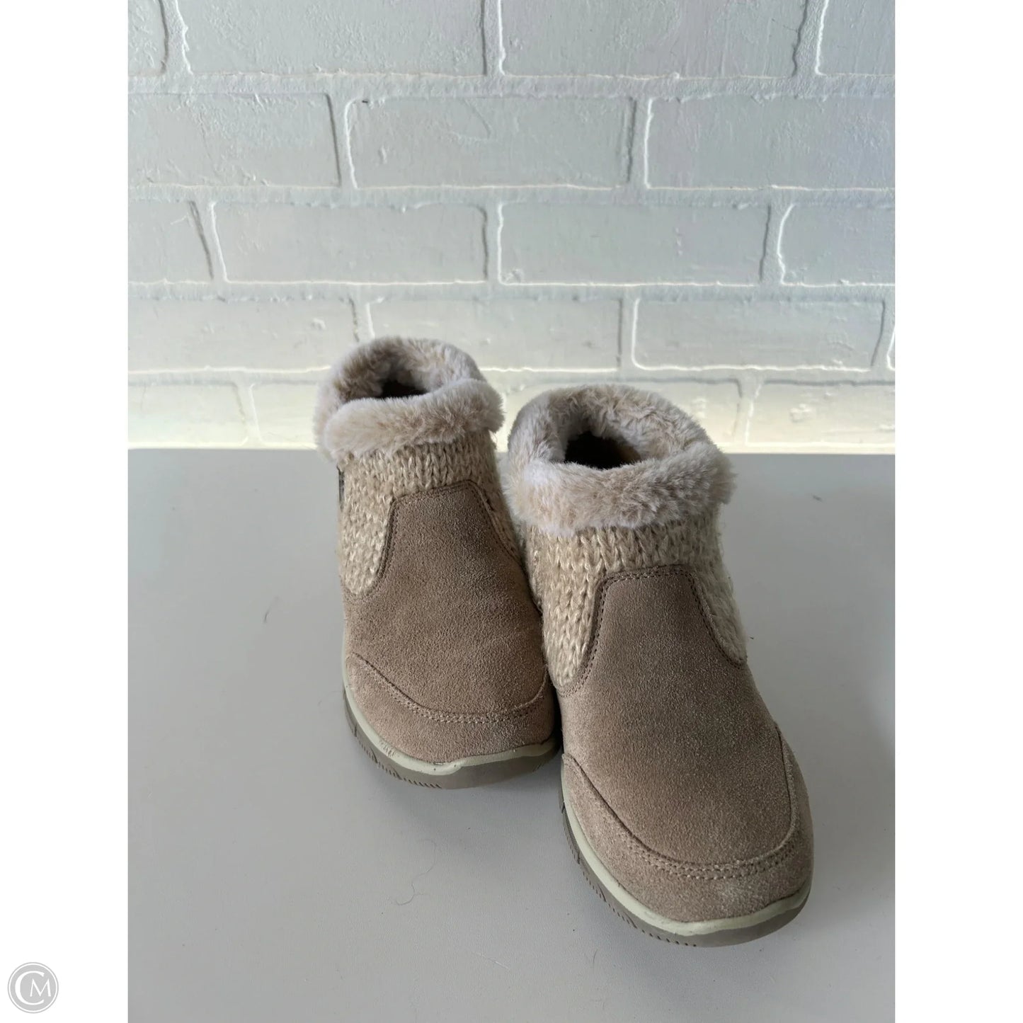 Boots Ankle Flats By Skechers In Tan, Size: 6