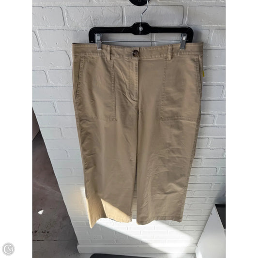 Pants Wide Leg By Ann Taylor In Tan, Size: 12