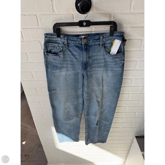 Jeans Straight By Kut In Blue Denim, Size: 12