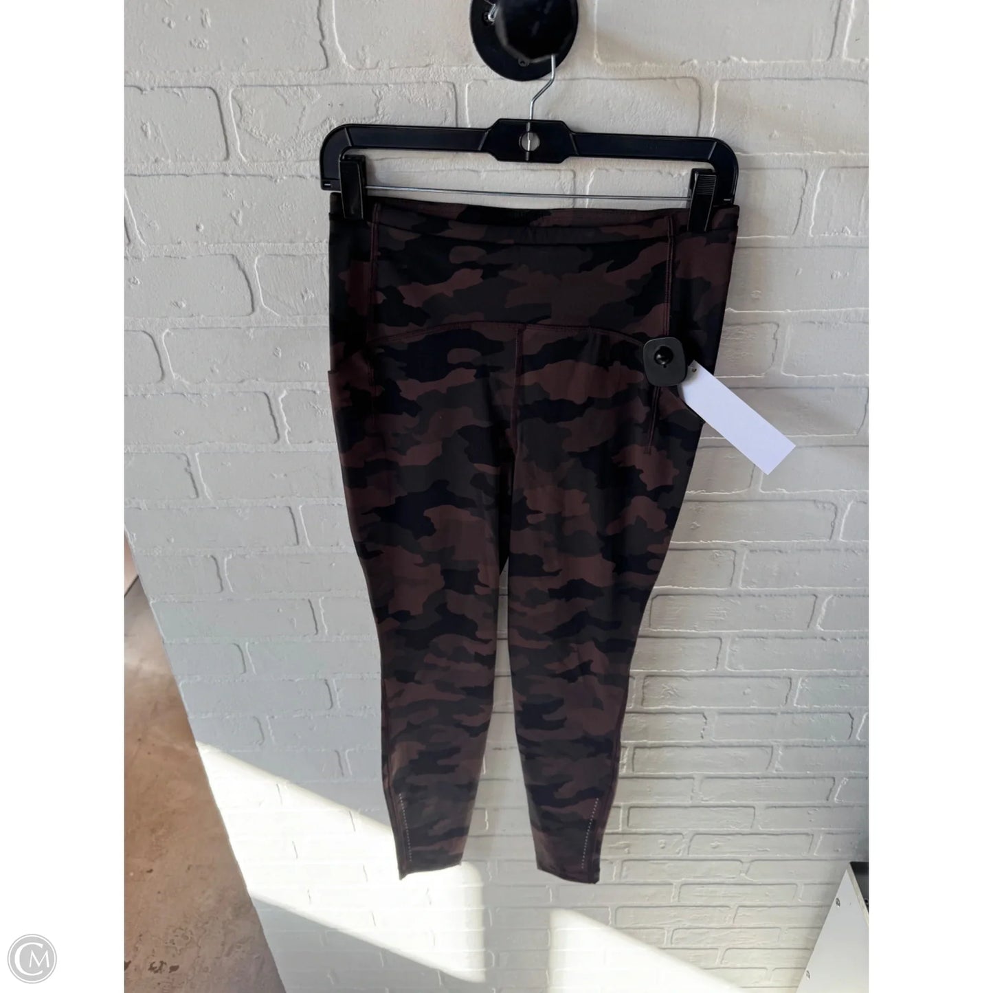 Athletic Leggings By Lululemon In Black & Brown, Size: 8