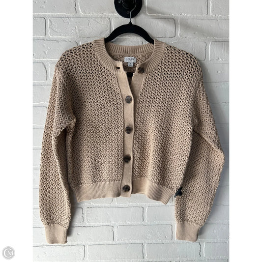 Sweater Cardigan By J. Crew In Tan, Size: S