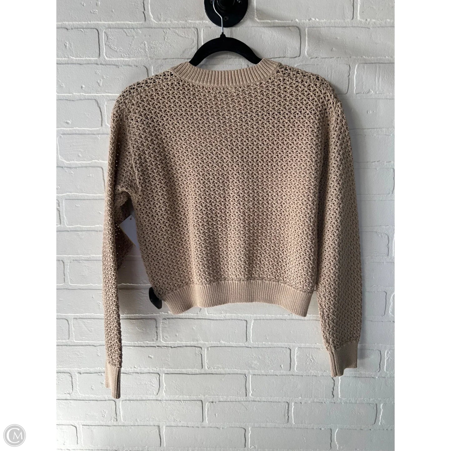Sweater Cardigan By J. Crew In Tan, Size: S