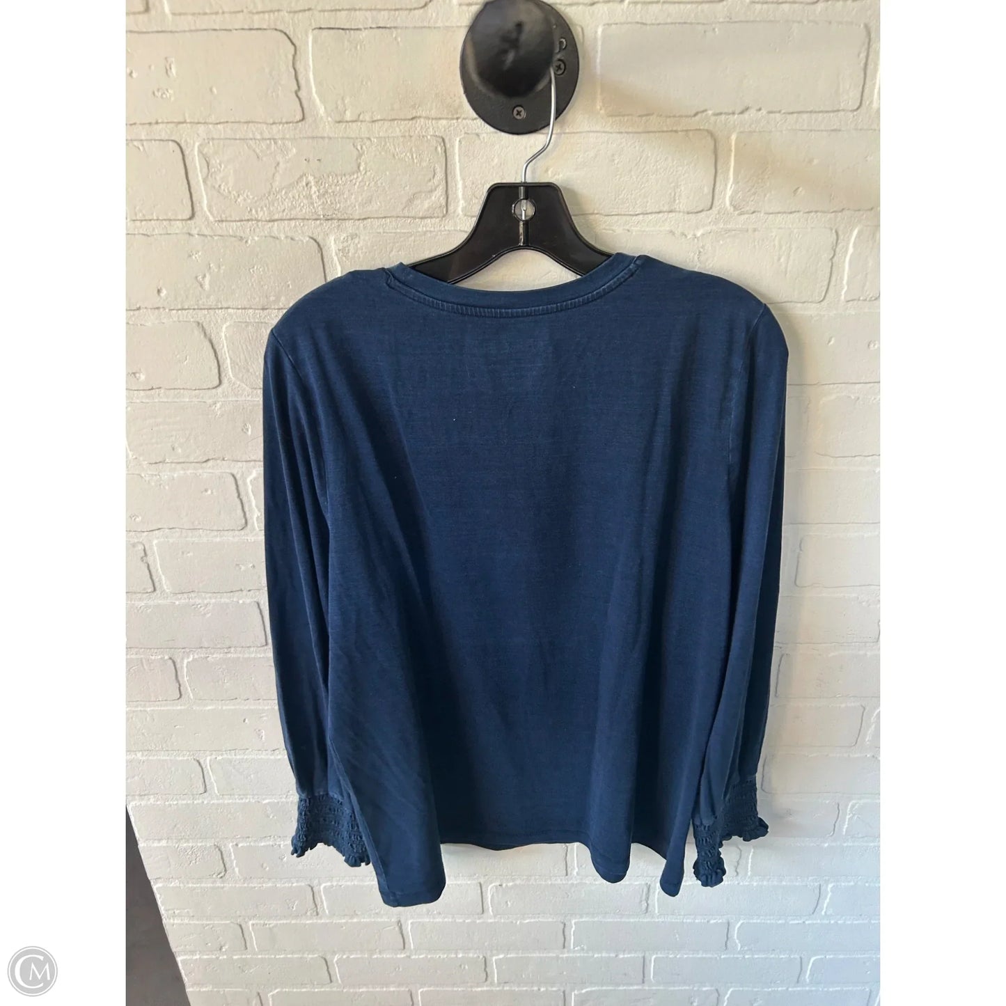 Top Long Sleeve By Chicos In Blue, Size: L