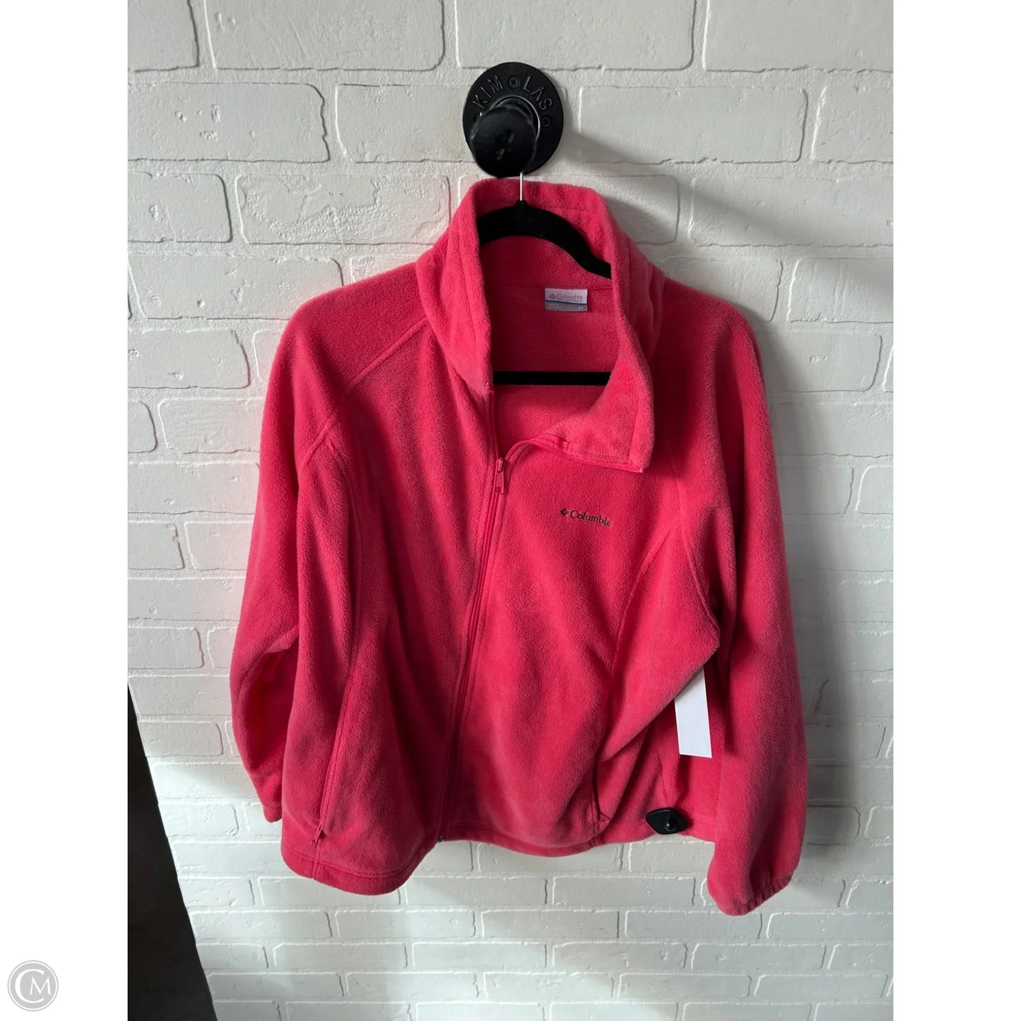 Jacket Fleece By Columbia In Pink, Size: 2x