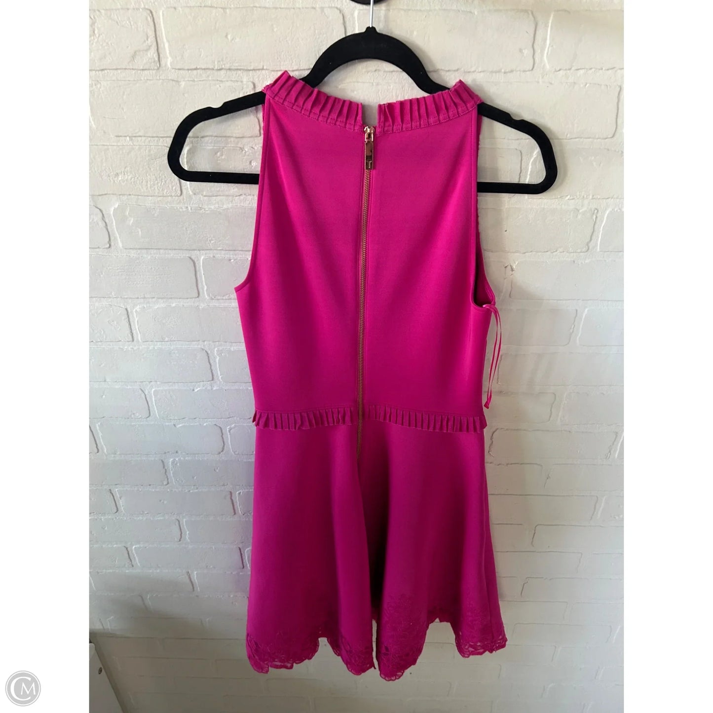 Dress Party Short By Ted Baker In Pink & Purple, Size: M