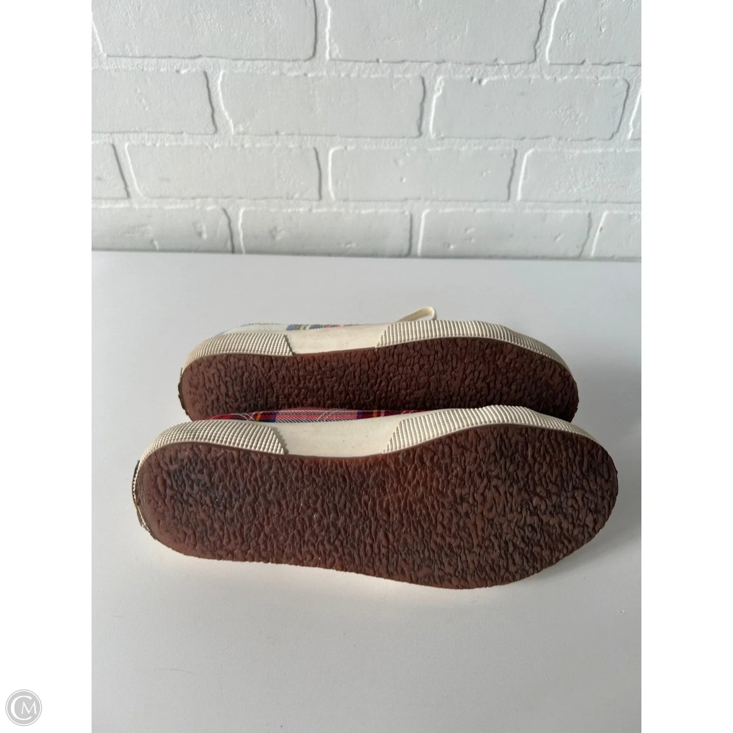 Shoes Sneakers By Superga In Cream & Red, Size: 8