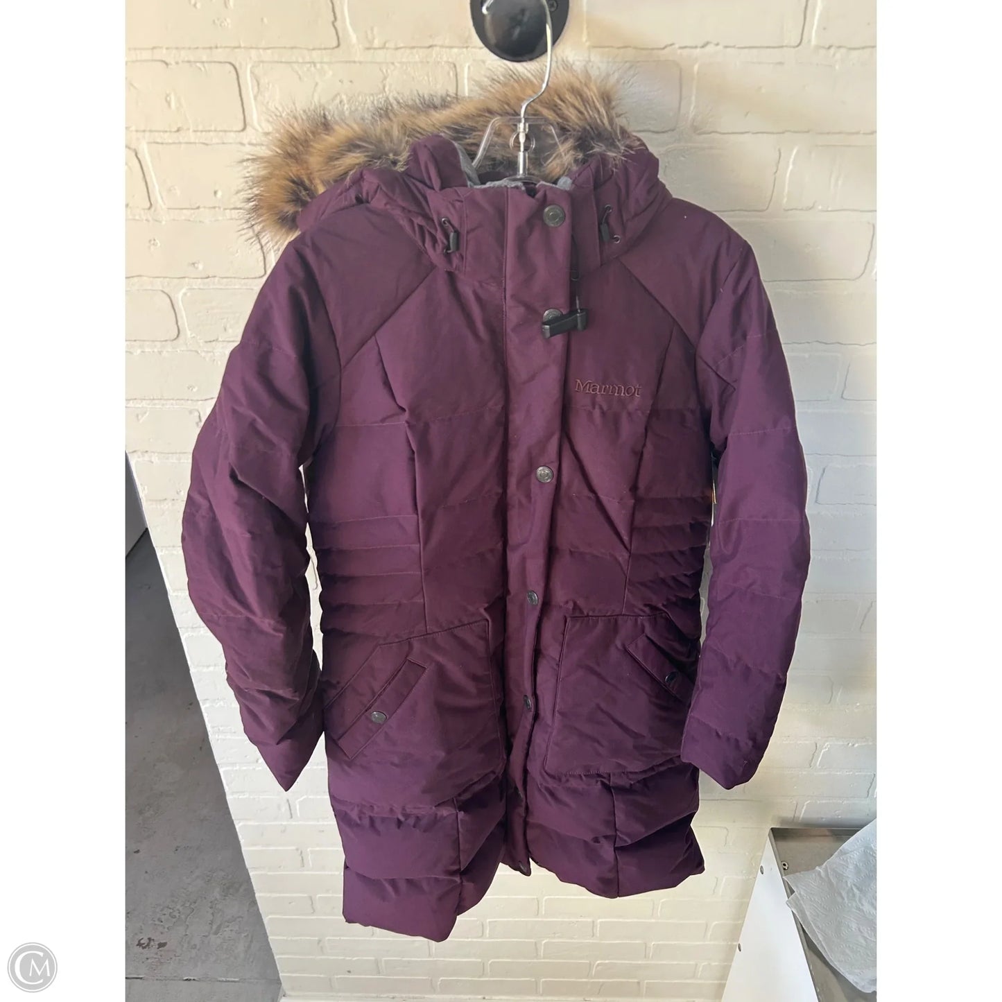Coat Puffer & Quilted By Marmot In Purple, Size: M