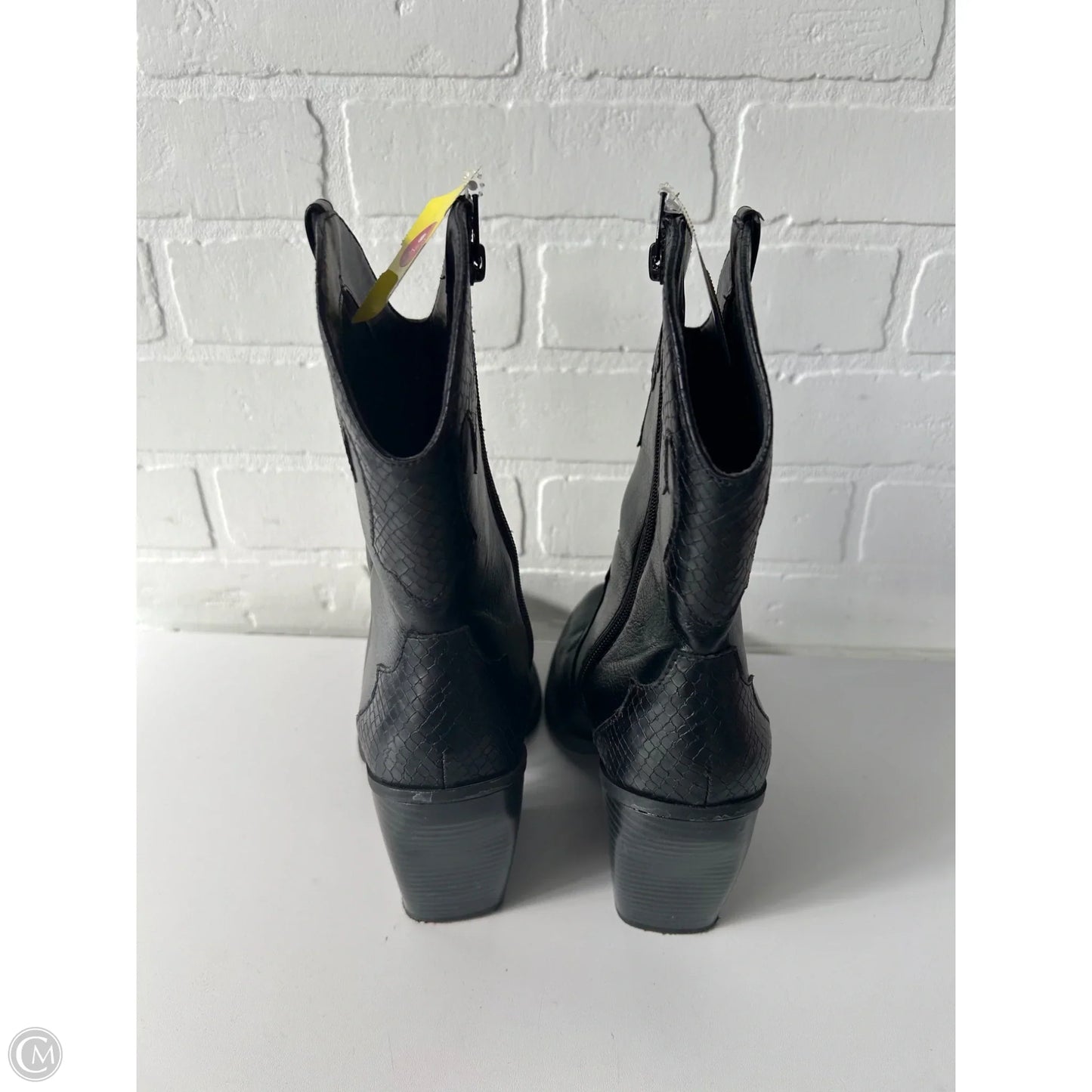 Boots Mid-calf Heels By Mix No 6 In Black, Size: 8.5