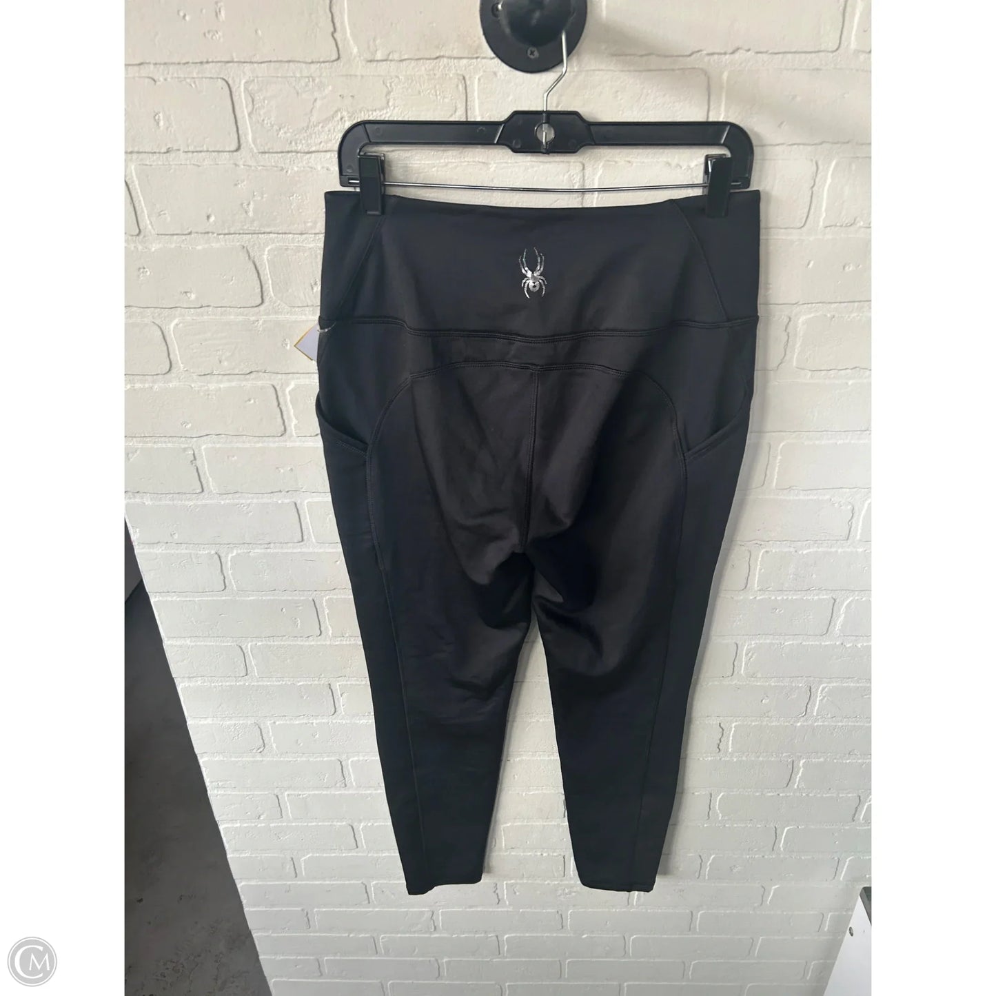 Athletic Leggings By Spyder In Black, Size: 12