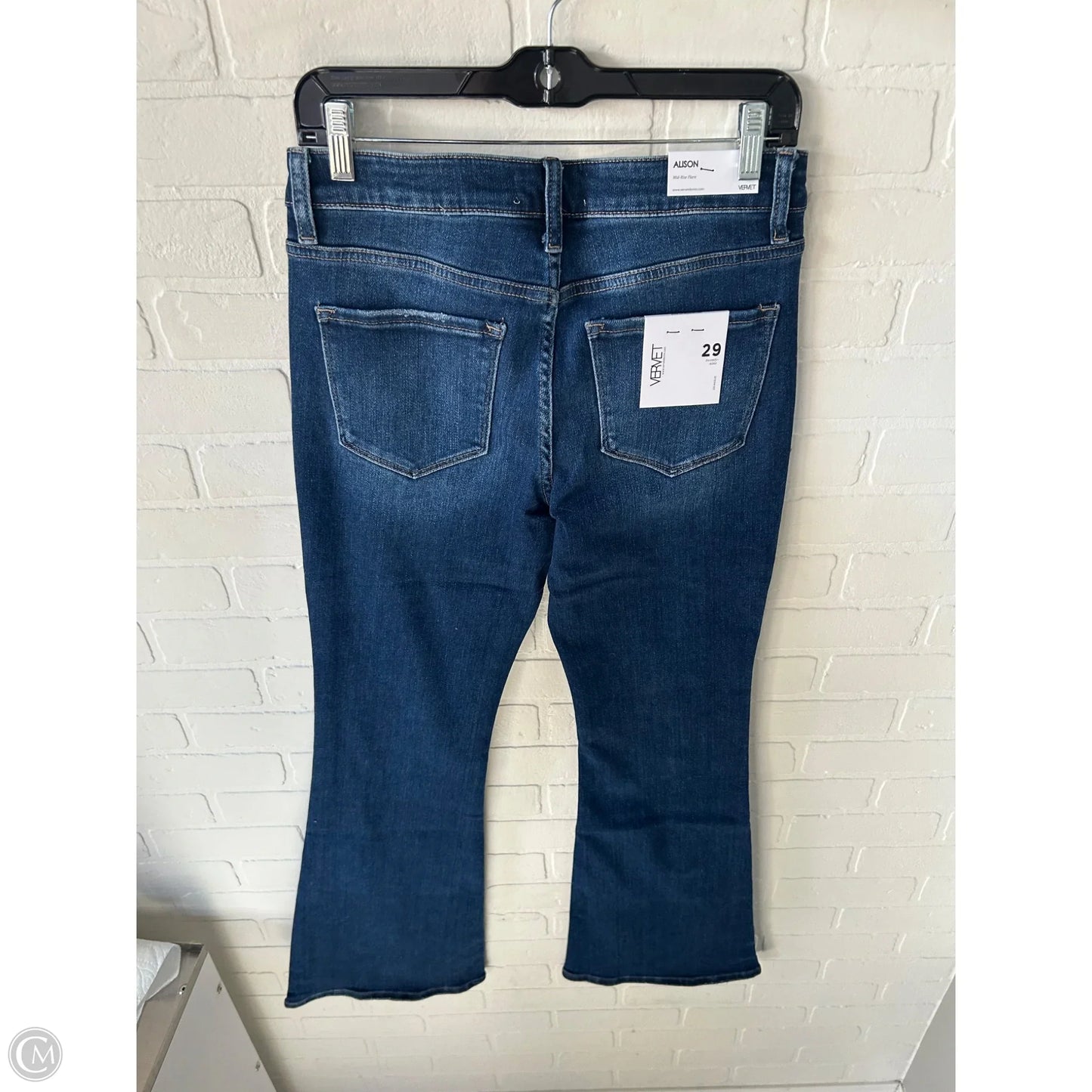 Jeans Boot Cut By Vervet In Blue Denim, Size: 8