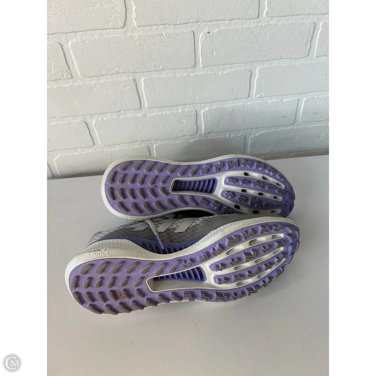 Shoes Athletic By Adidas In Grey & Purple, Size: 11