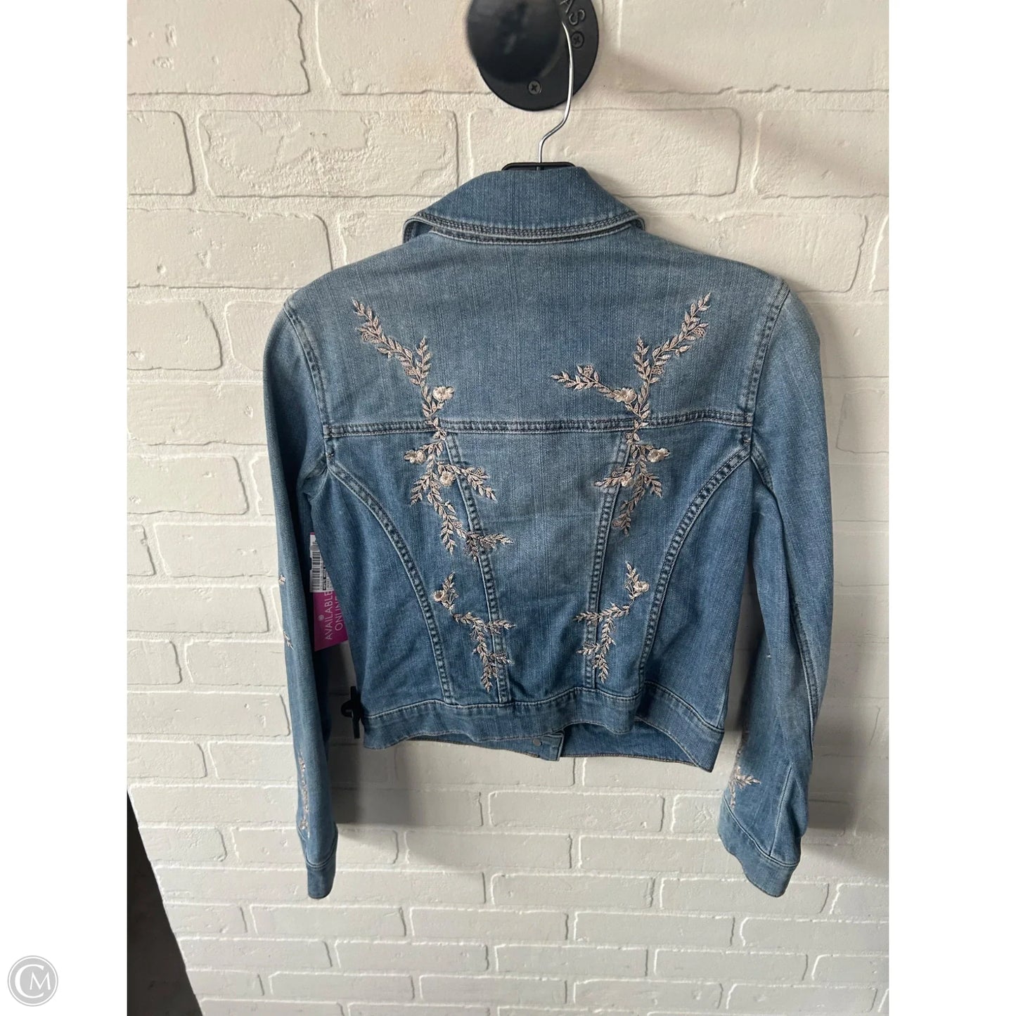 Jacket Denim By White House Black Market In Blue Denim, Size: Xxs