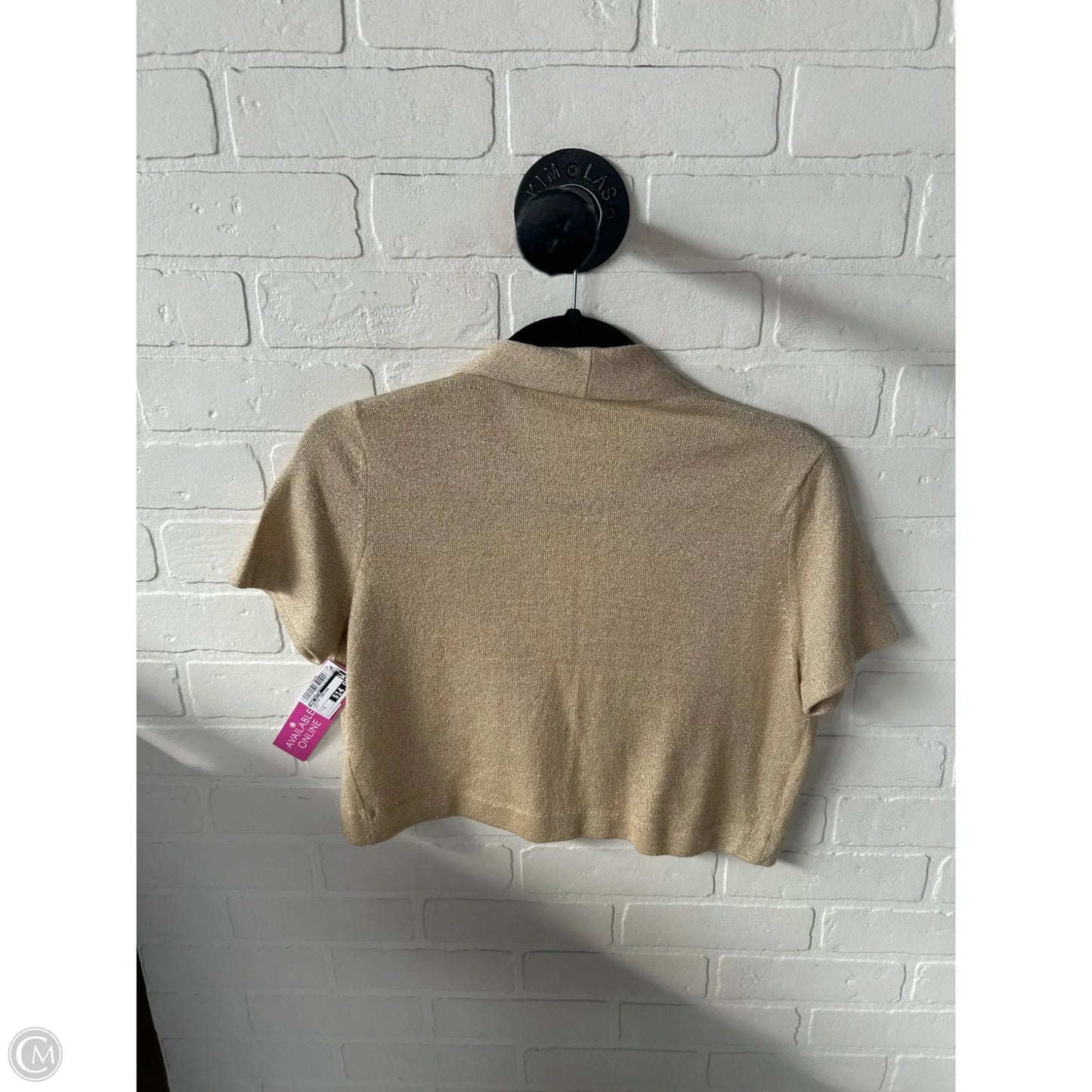 Sweater Cardigan By Ann Taylor In Gold, Size: M