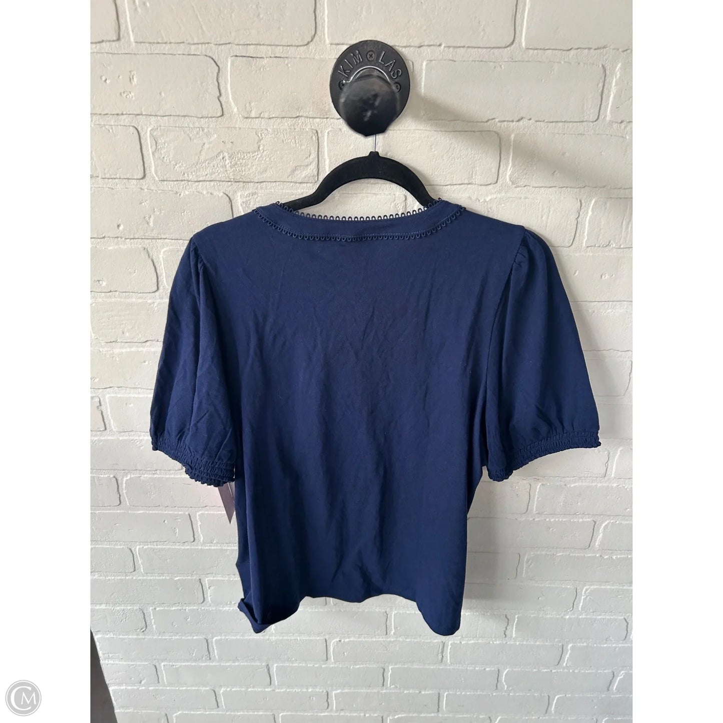 Top Short Sleeve By J. Crew In Blue, Size: L