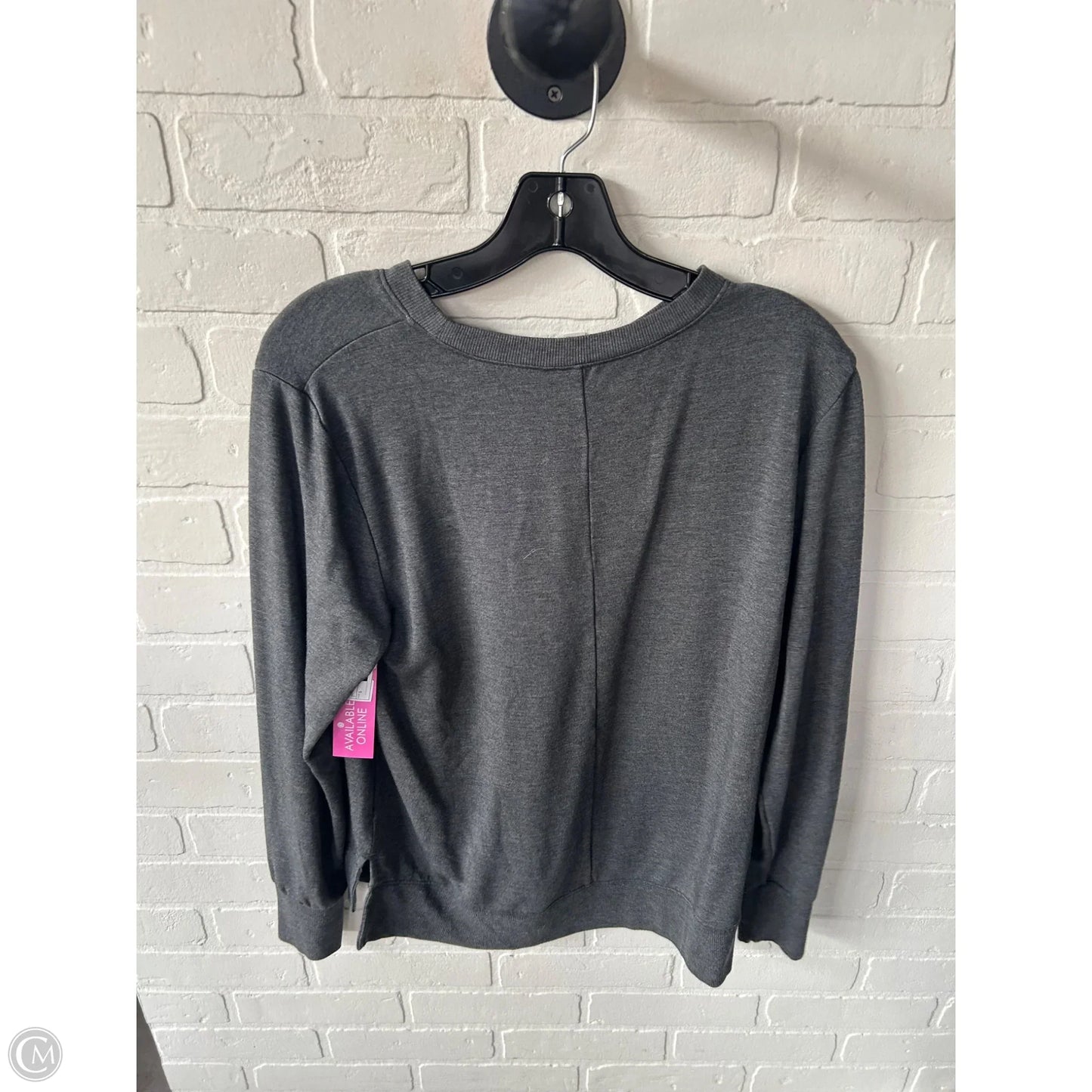Sweatshirt Crewneck By Loft In Grey, Size: S