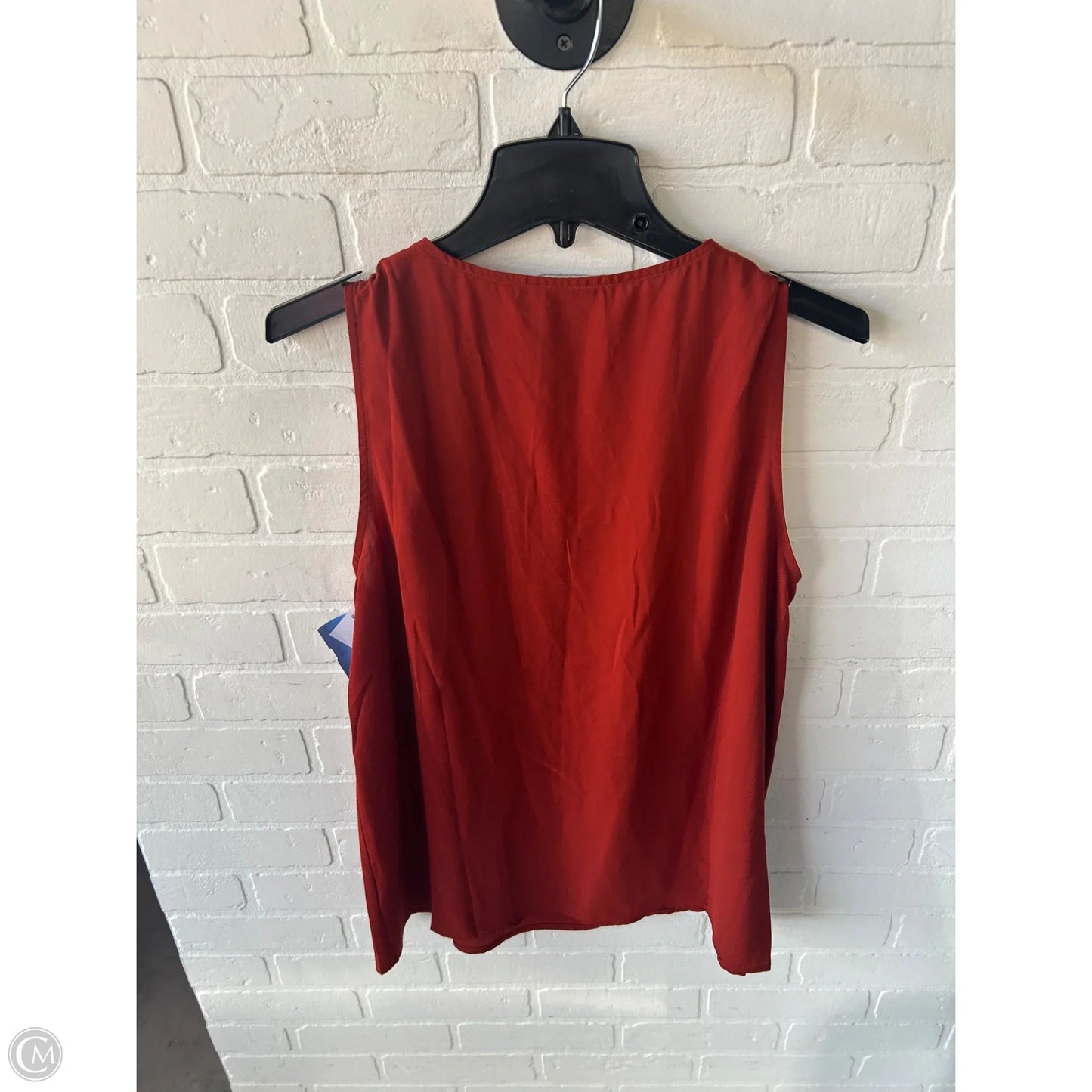 Top Sleeveless By Doe & Rae In Orange, Size: L