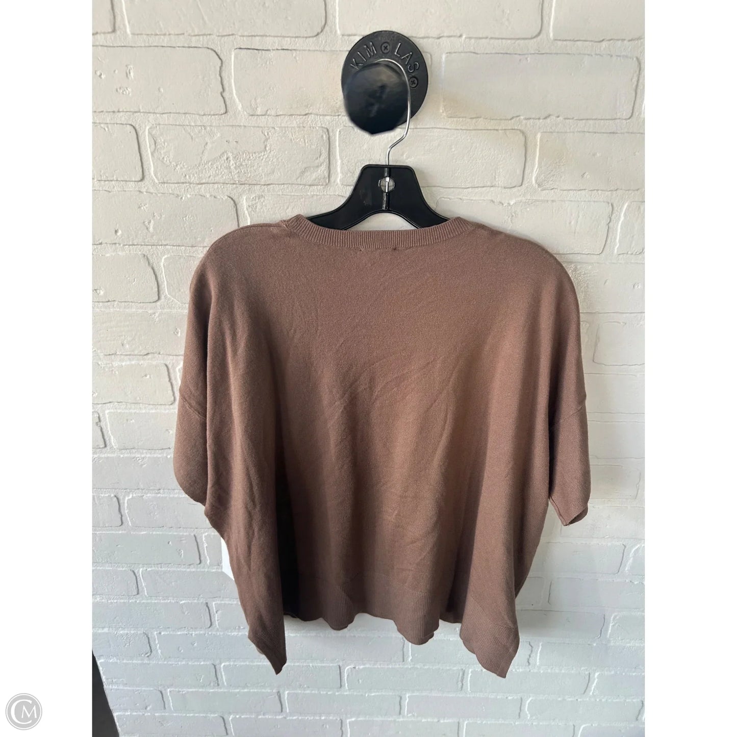 Sweater Short Sleeve By Splendid In Brown, Size: S