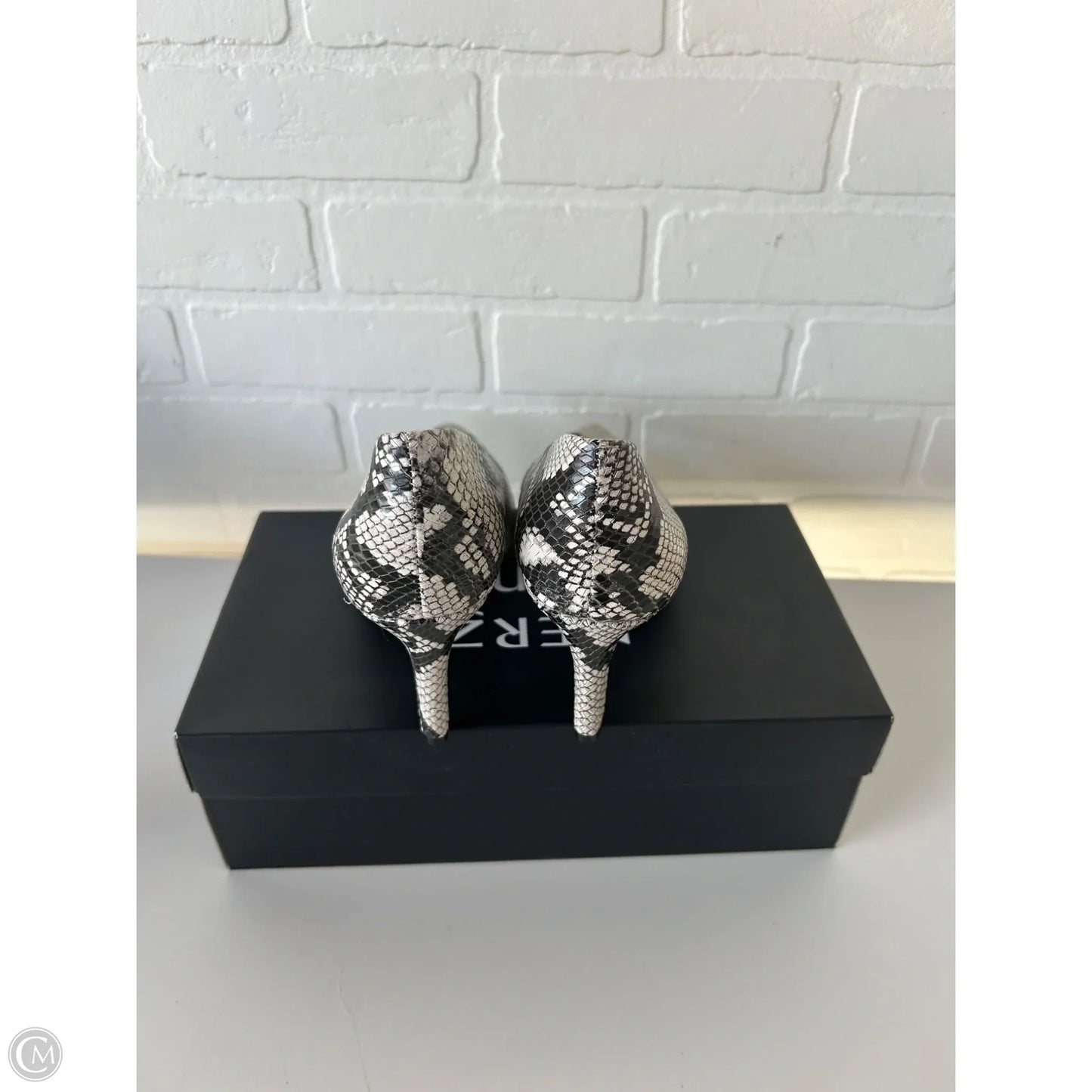 Shoes Heels Stiletto By Naturalizer In Black & White, Size: 8