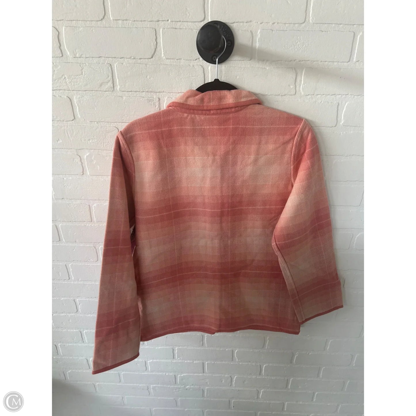 Jacket Shirt By Denim And Co Qvc In Orange, Size: Xs
