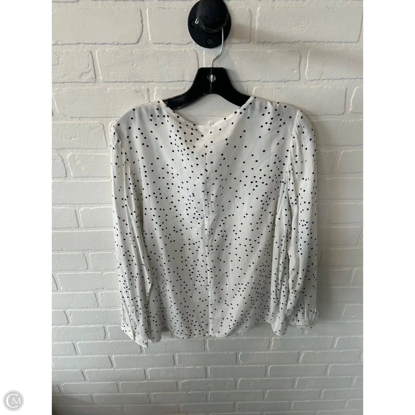 Top Long Sleeve By Gap In Blue & White, Size: L