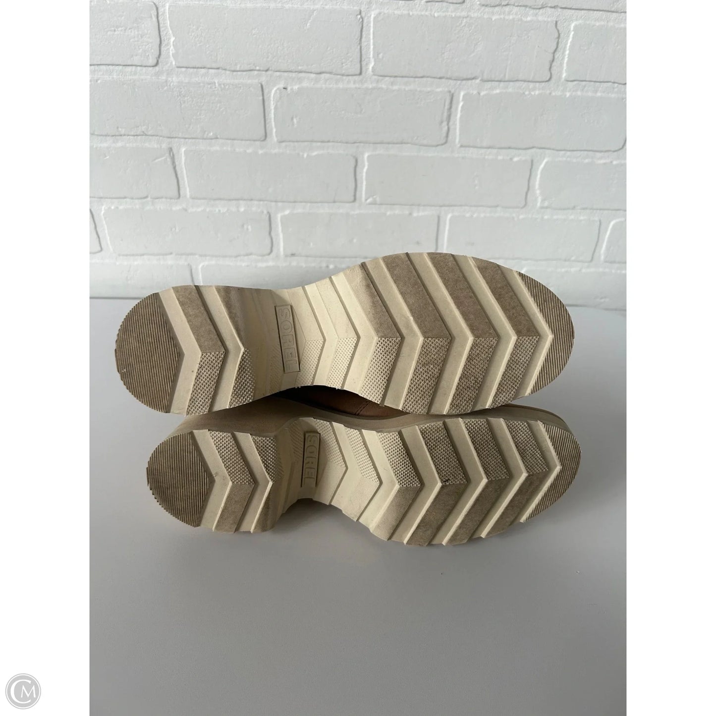 Boots Ankle Heels By Sorel In Brown, Size: 8.5