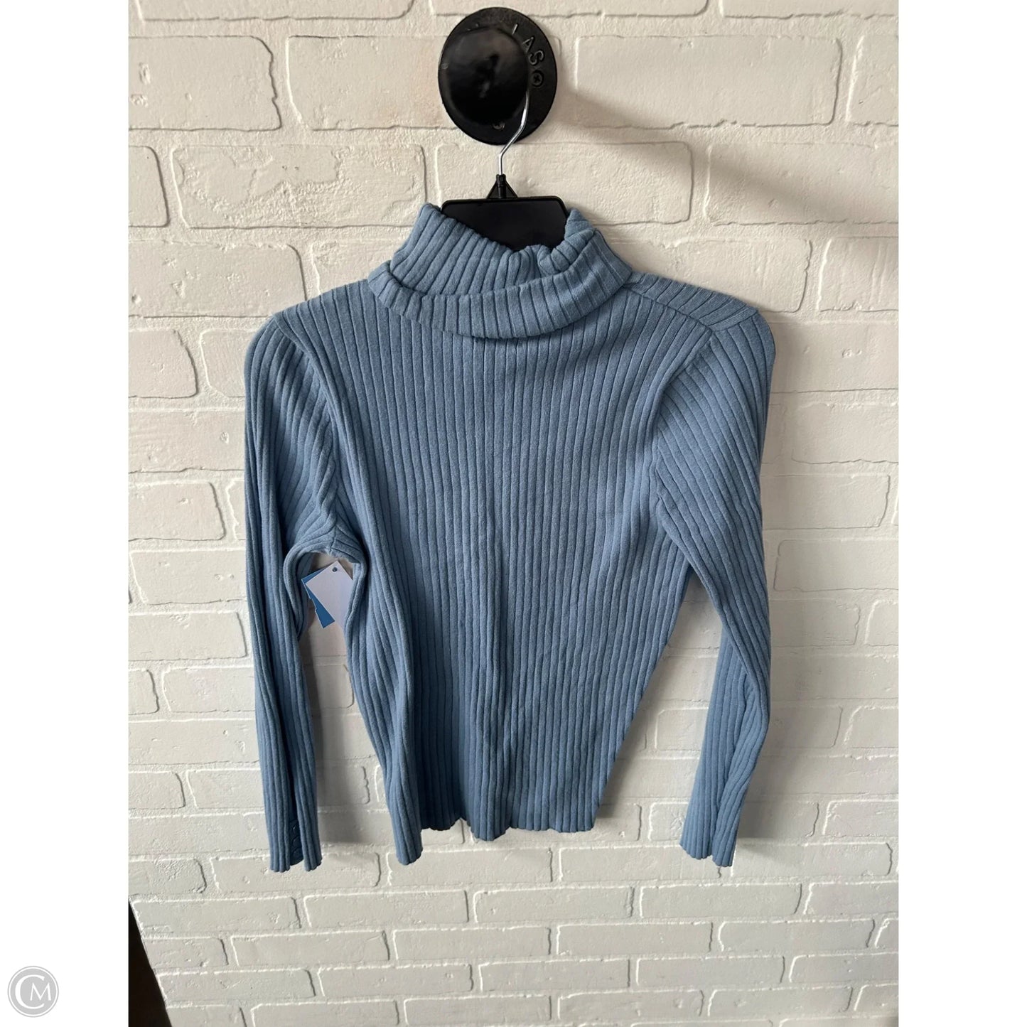 Top Long Sleeve By Croft And Barrow In Blue, Size: M