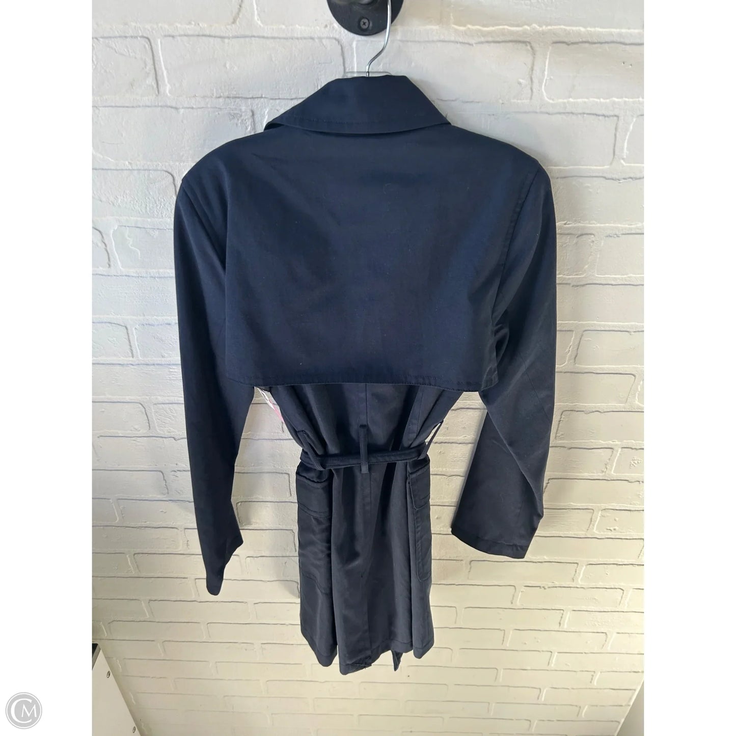 Coat Trench Coat By Banana Republic In Black, Size: M