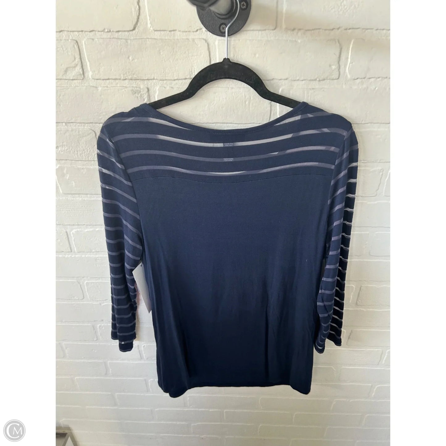 Top Long Sleeve By Inc In Blue, Size: Xl