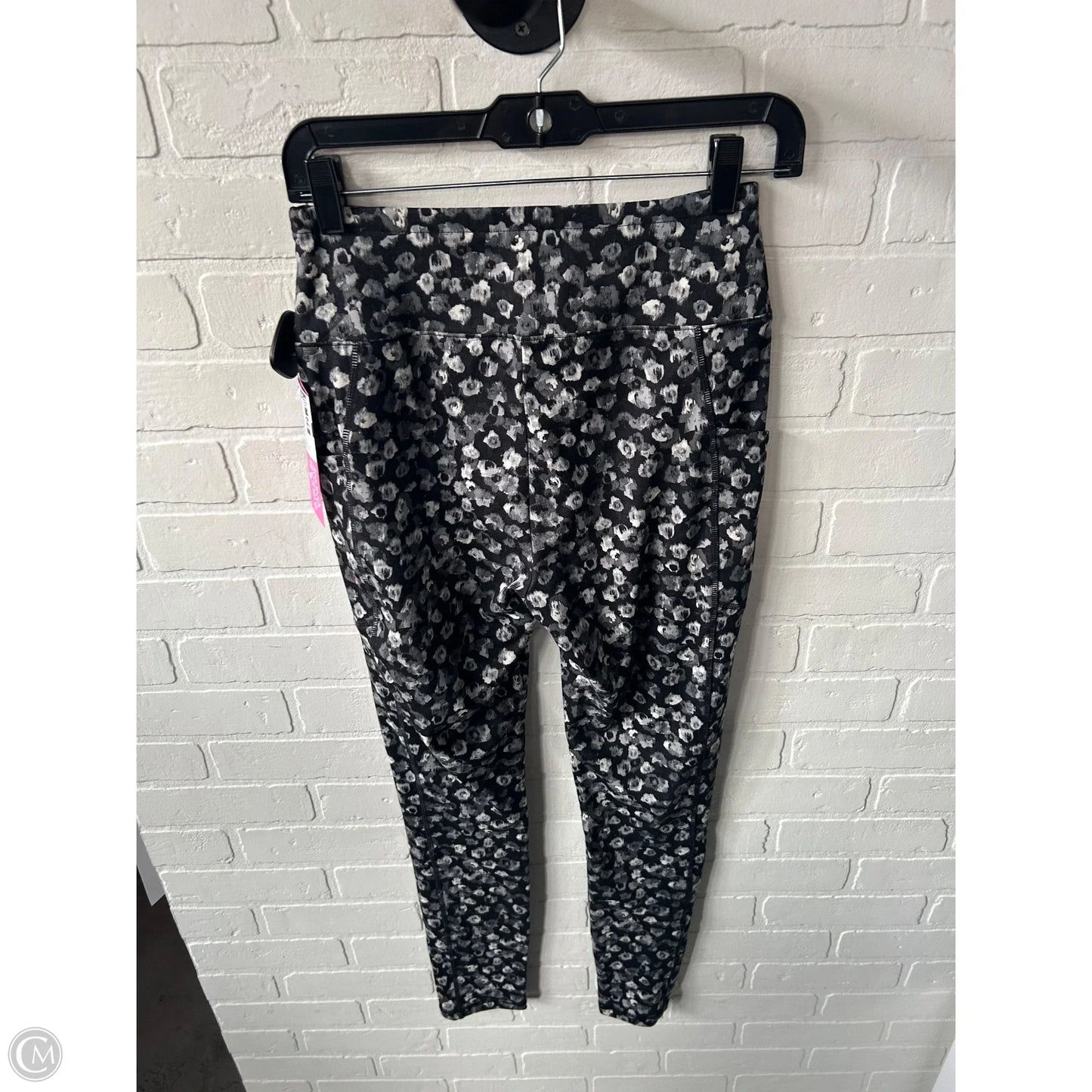 Athletic Leggings By Talbots In Black & Grey, Size: 4