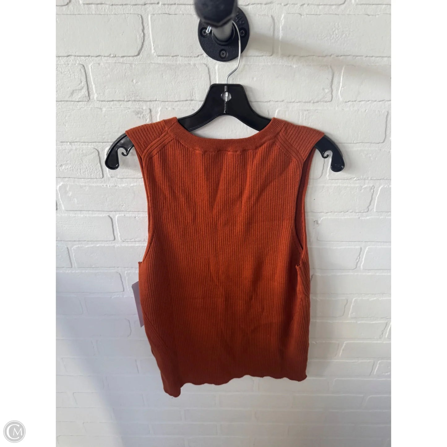 Sweater Short Sleeve By On 34th In Orange, Size: Xl