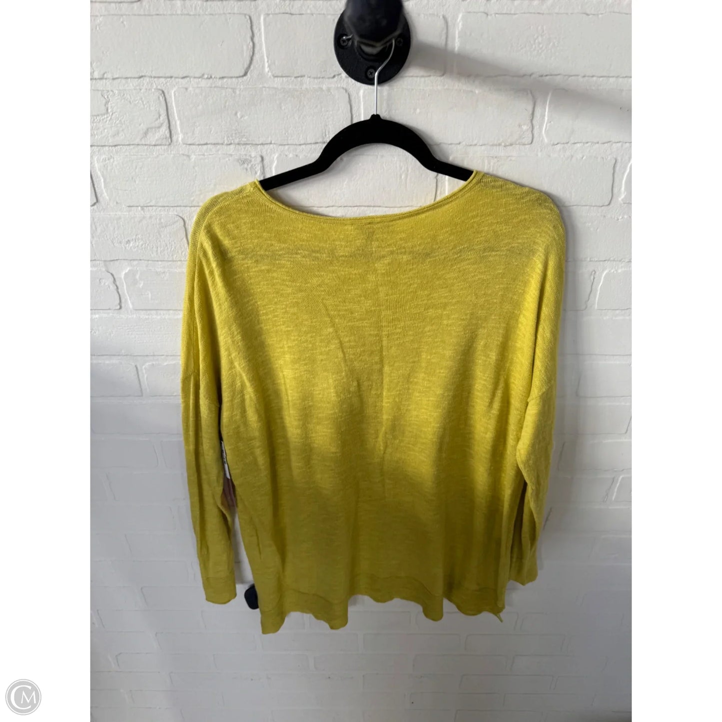 Sweater By Eileen Fisher In Yellow, Size: M