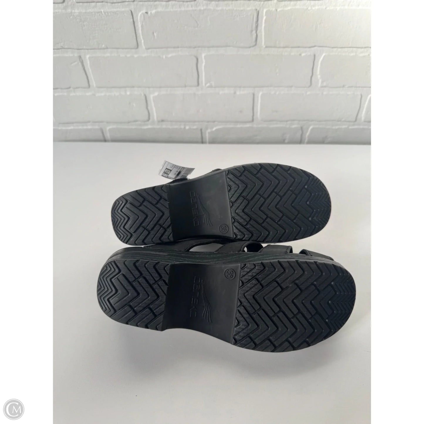 Sandals Heels Wedge By Dansko In Black, Size: 7.5