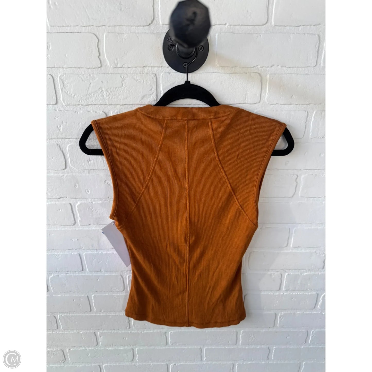 Top Sleeveless By Mono B In Orange, Size: S