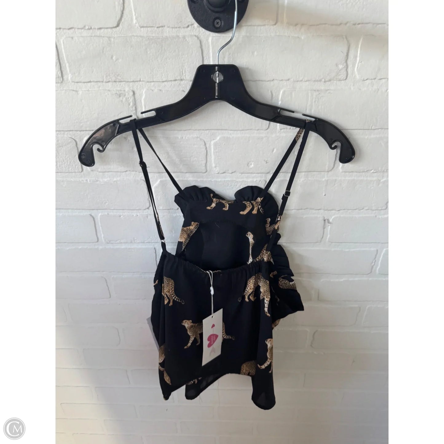 Top Cami By Buddy Love In Black & Tan, Size: L