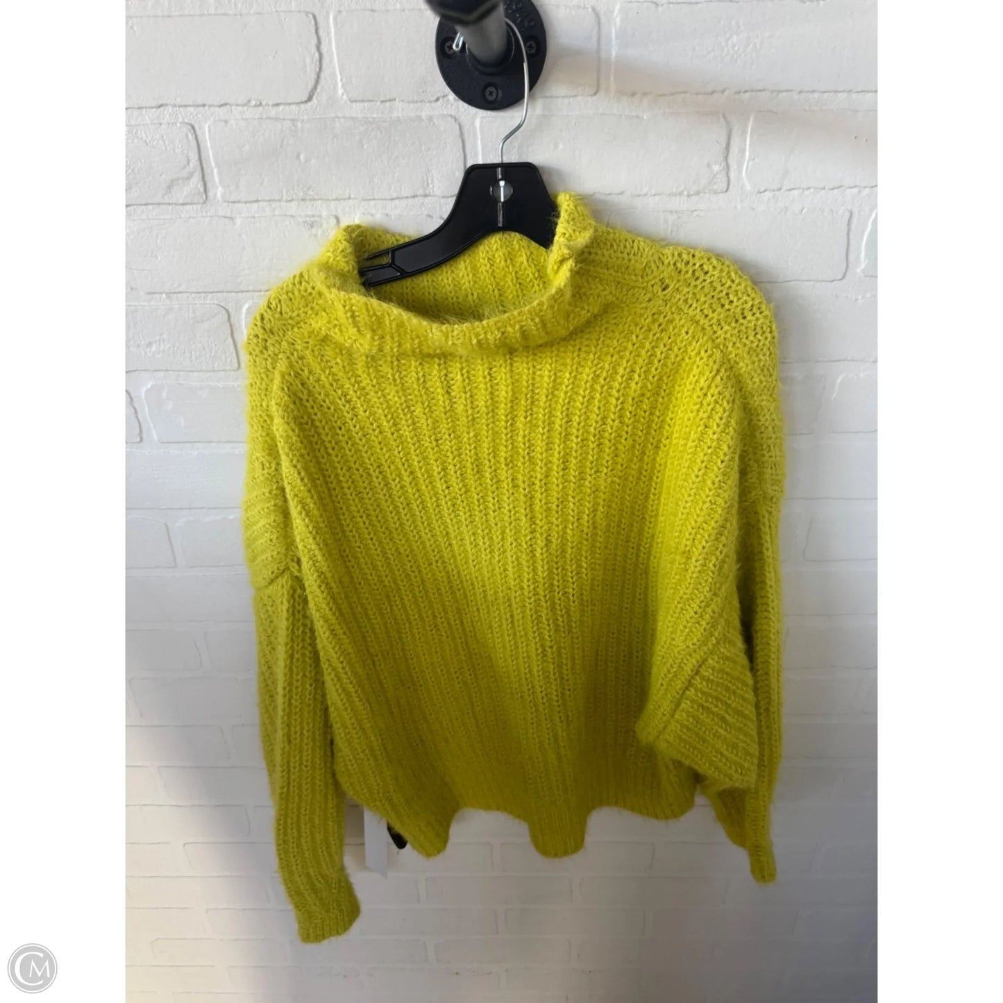 Sweater By Express In Yellow, Size: L