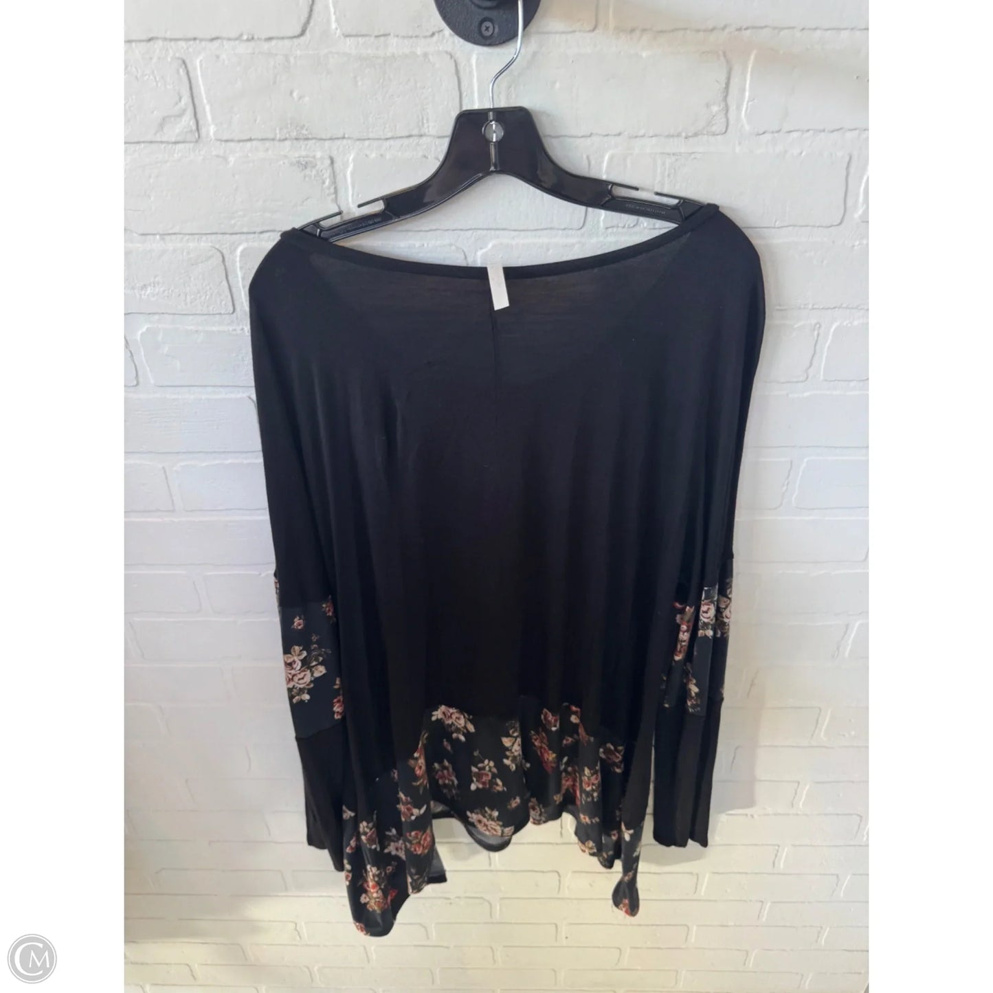 Top Long Sleeve By Celeste In Black, Size: 2x